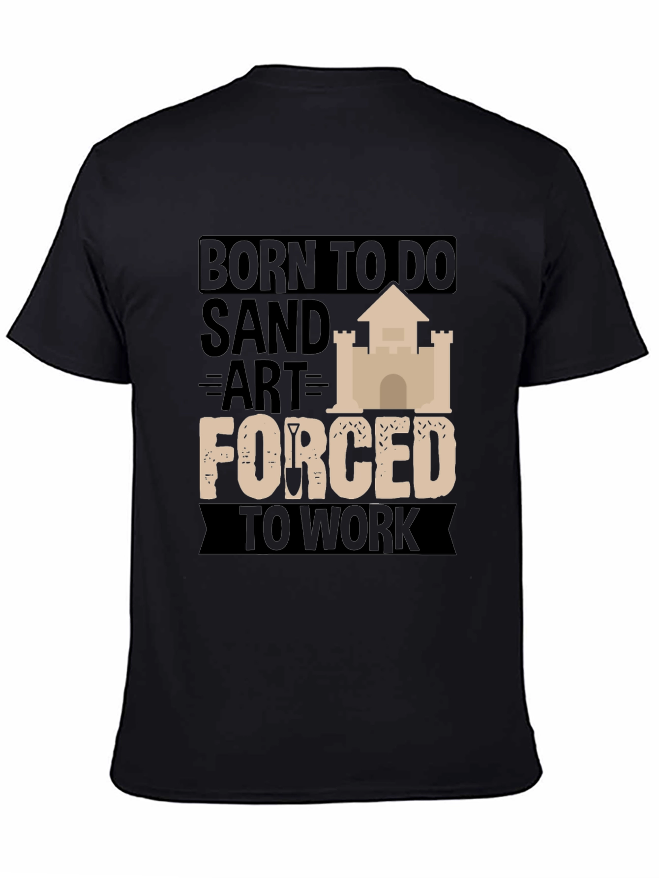 Born to Do Sand Art Black Graphic Tee