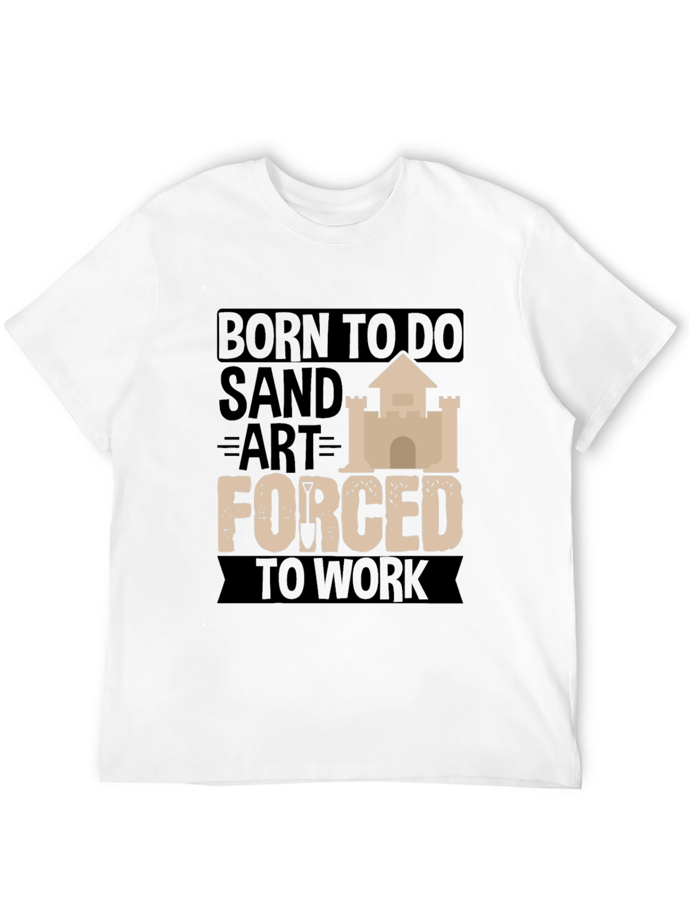 Born to Do Sand Art Black Graphic Tee