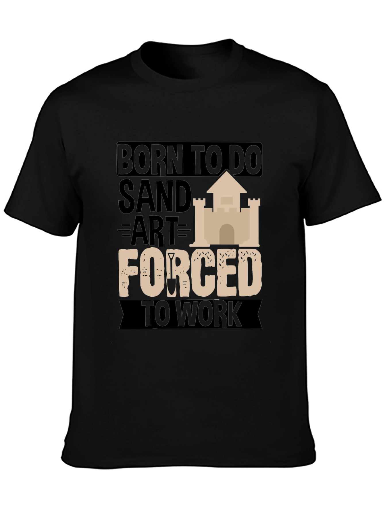 Born to Do Sand Art Black Graphic Tee