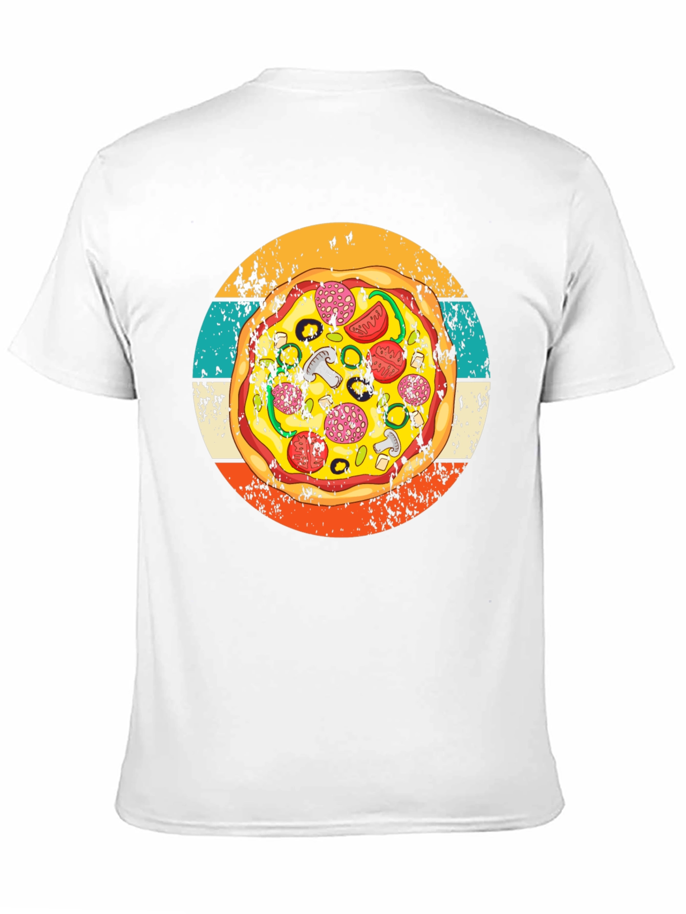 Pizza Graphic Tee - Retro Style T-Shirt