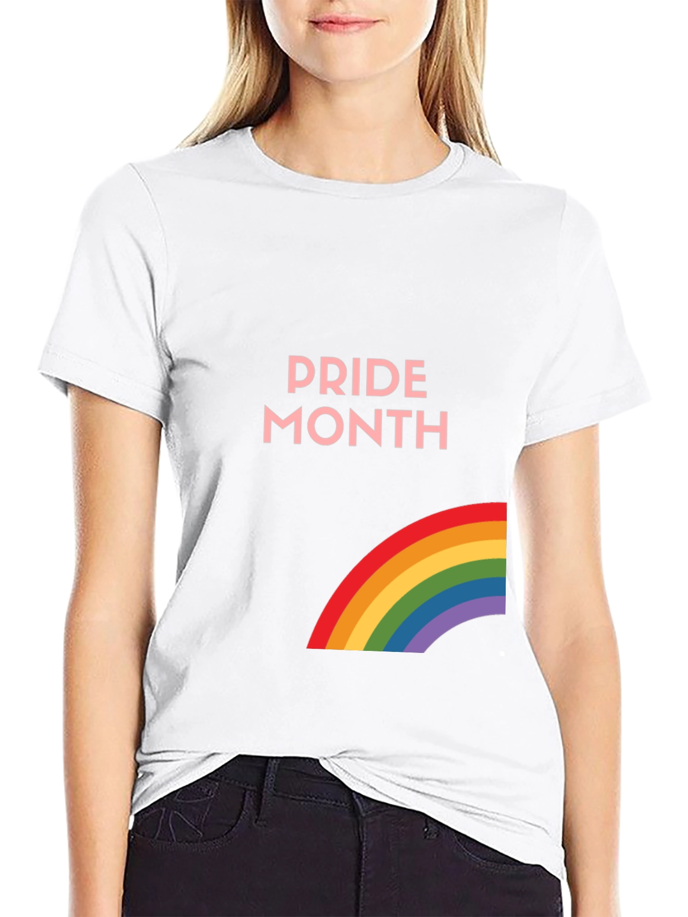 Pride Month Rainbow Graphic Tee