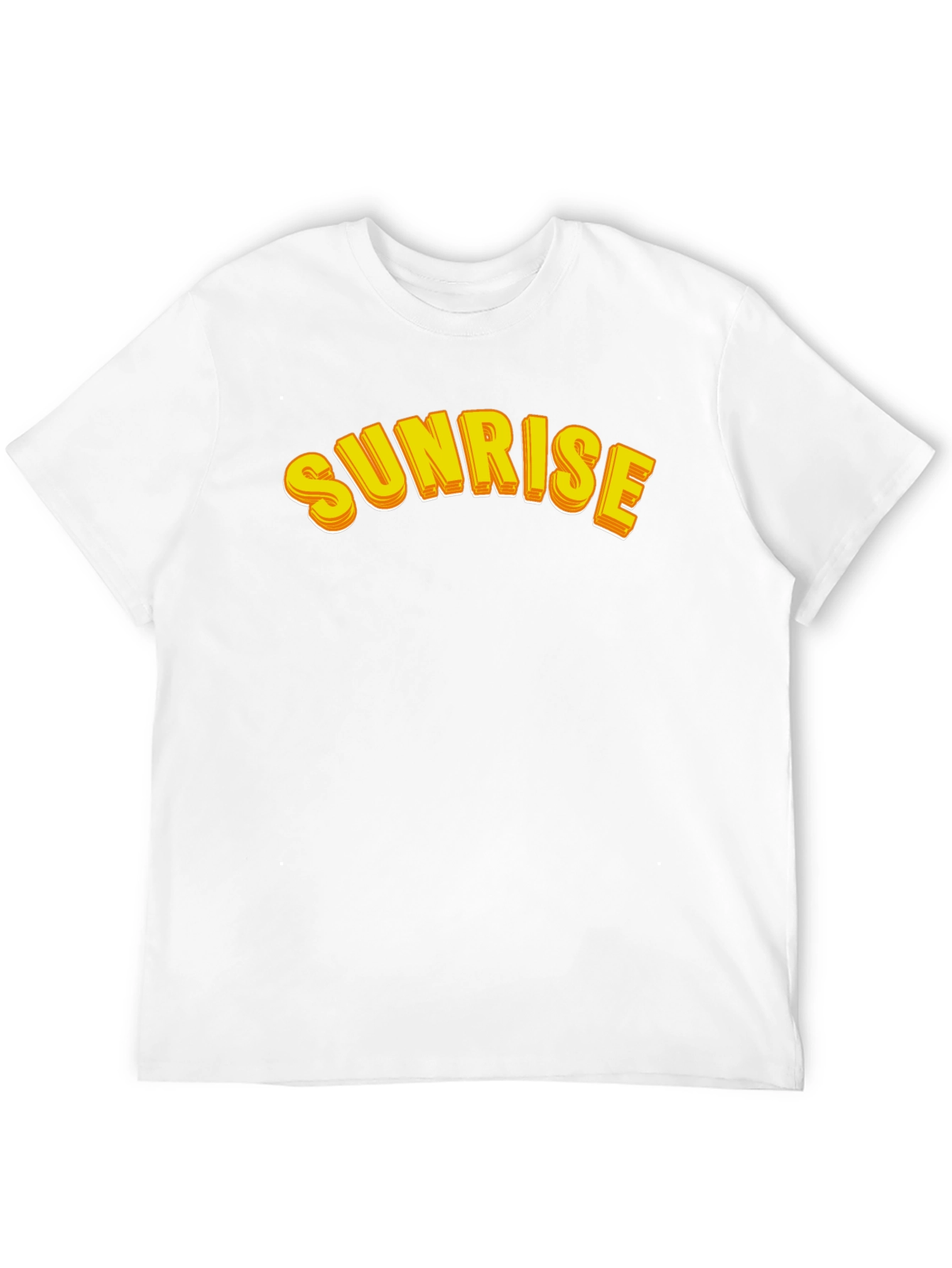 Sunrise Graphic Tee - Black Cotton Casual Shirt