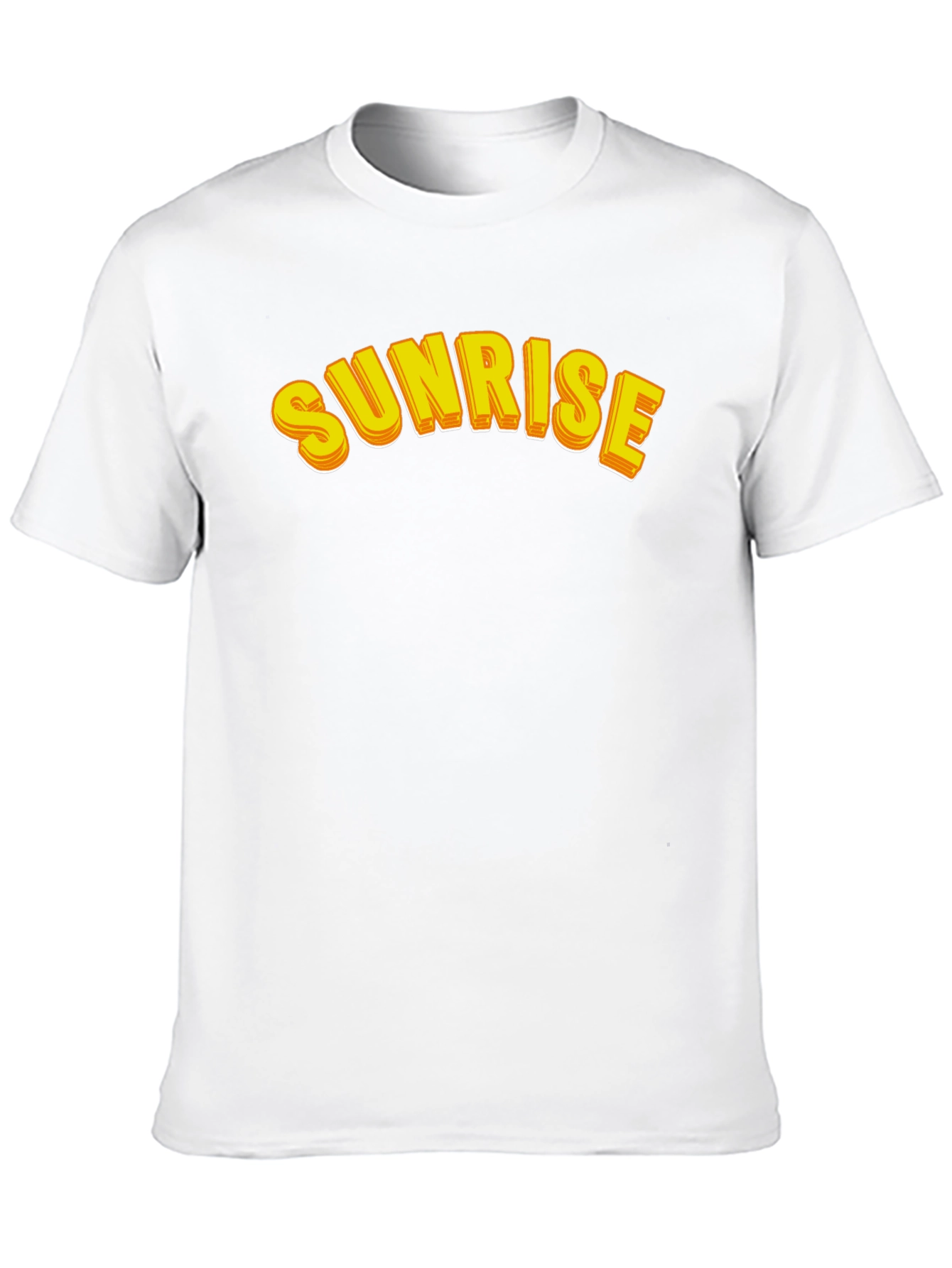 Sunrise Graphic Tee - Black Cotton Casual Shirt