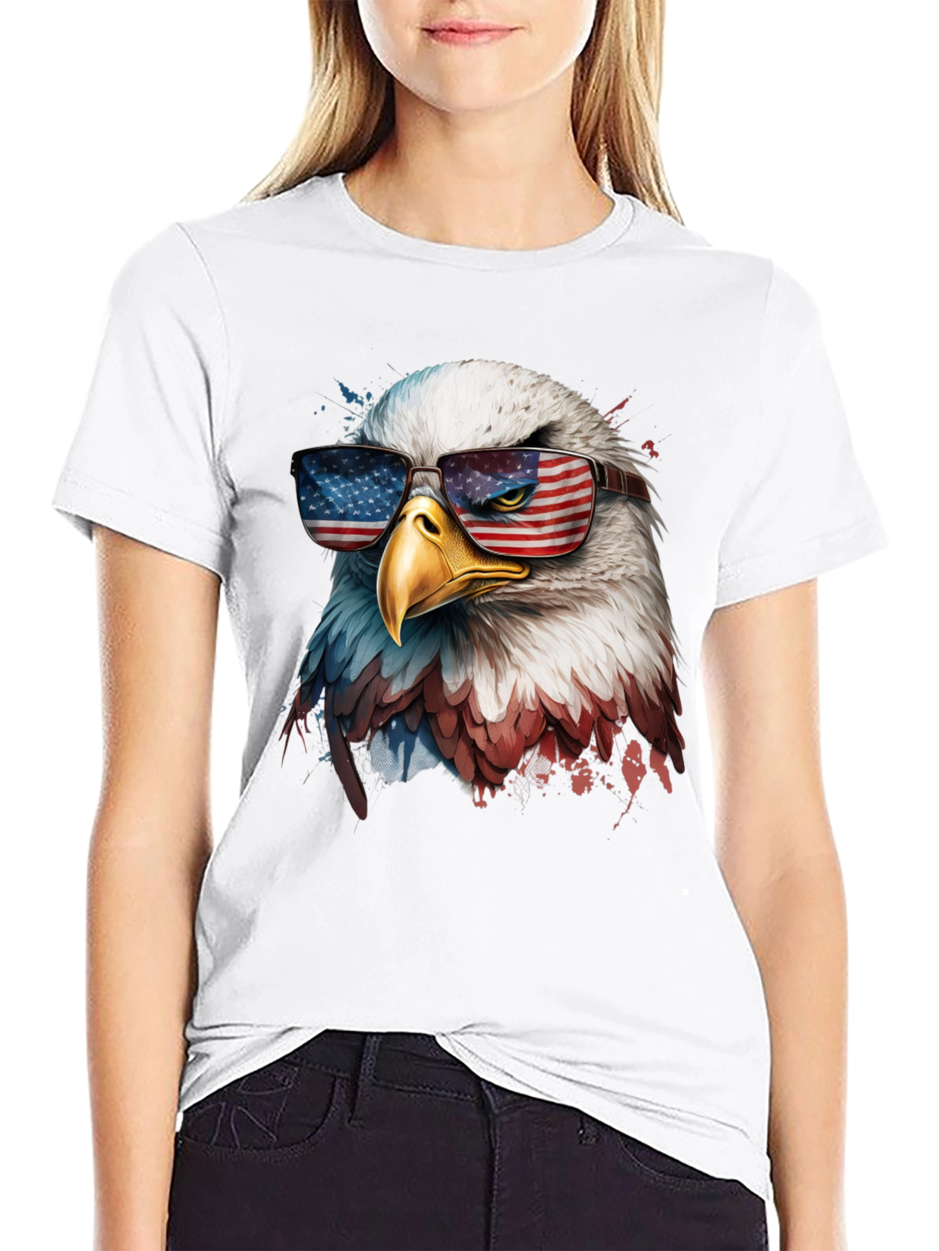 American Eagle Graphic Tee - Patriotic USA Design