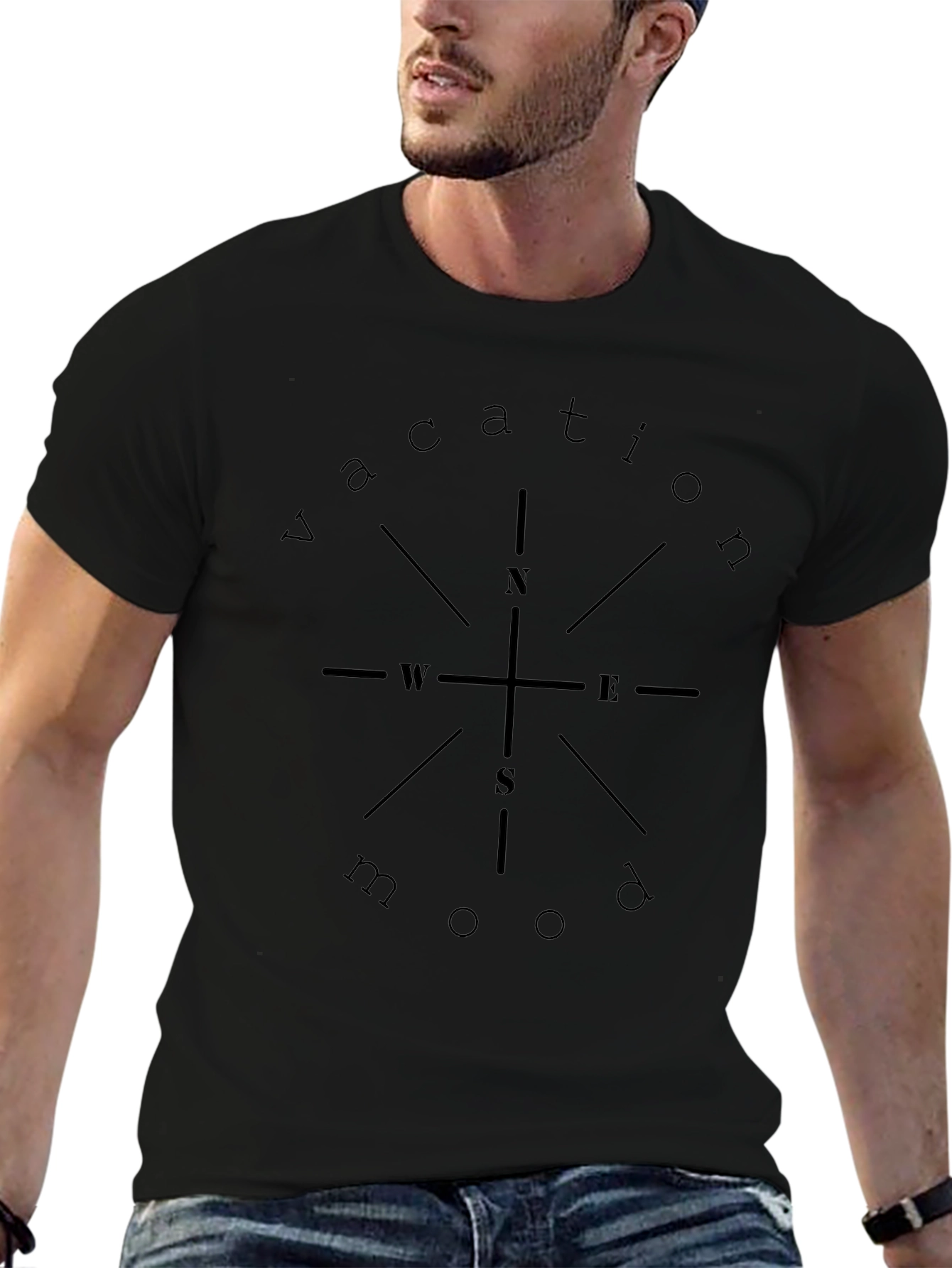 Vacation Mood T-Shirt - Compass Design