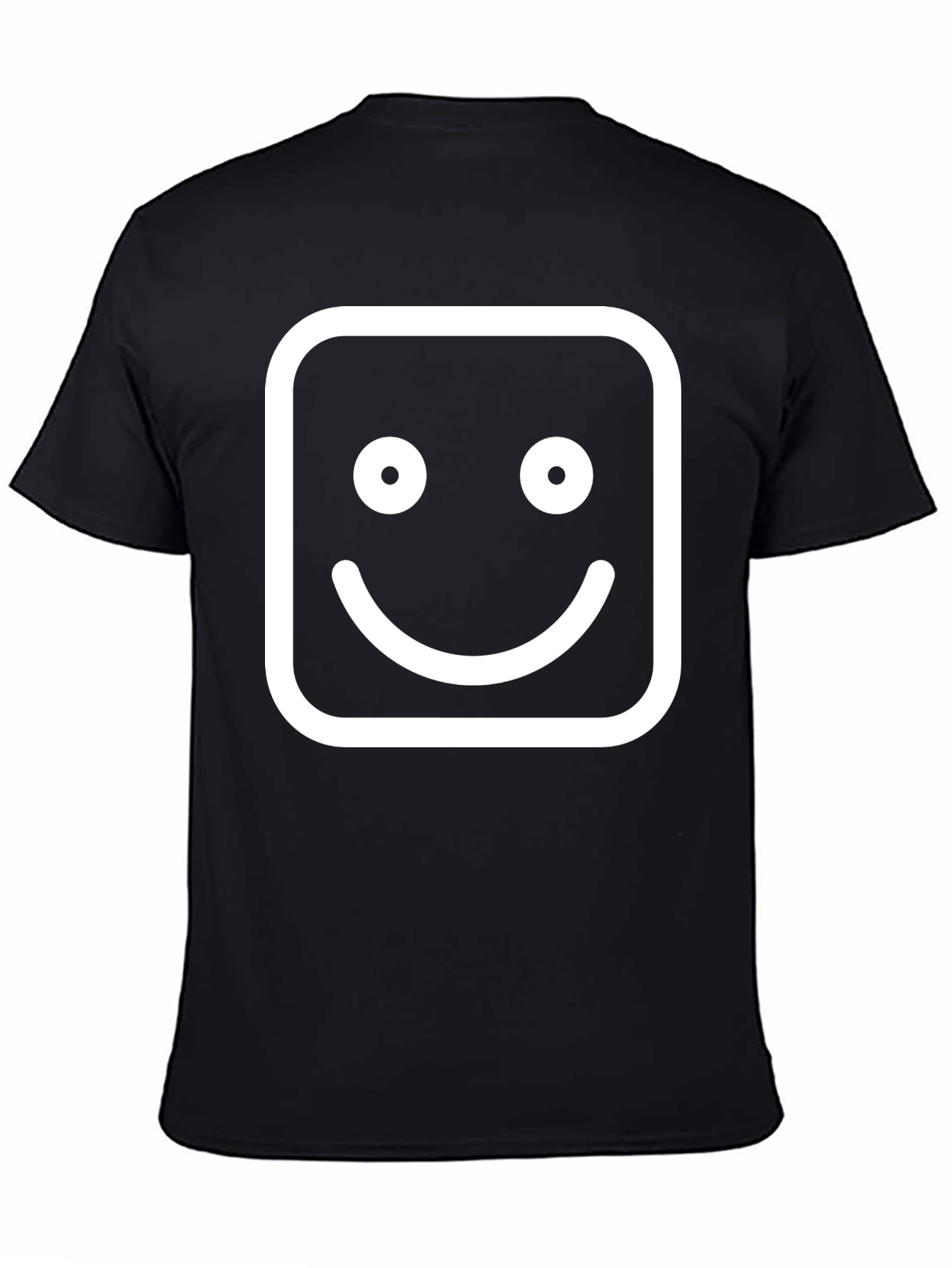 Smiley Face Graphic Tee - Classic Black T-Shirt
