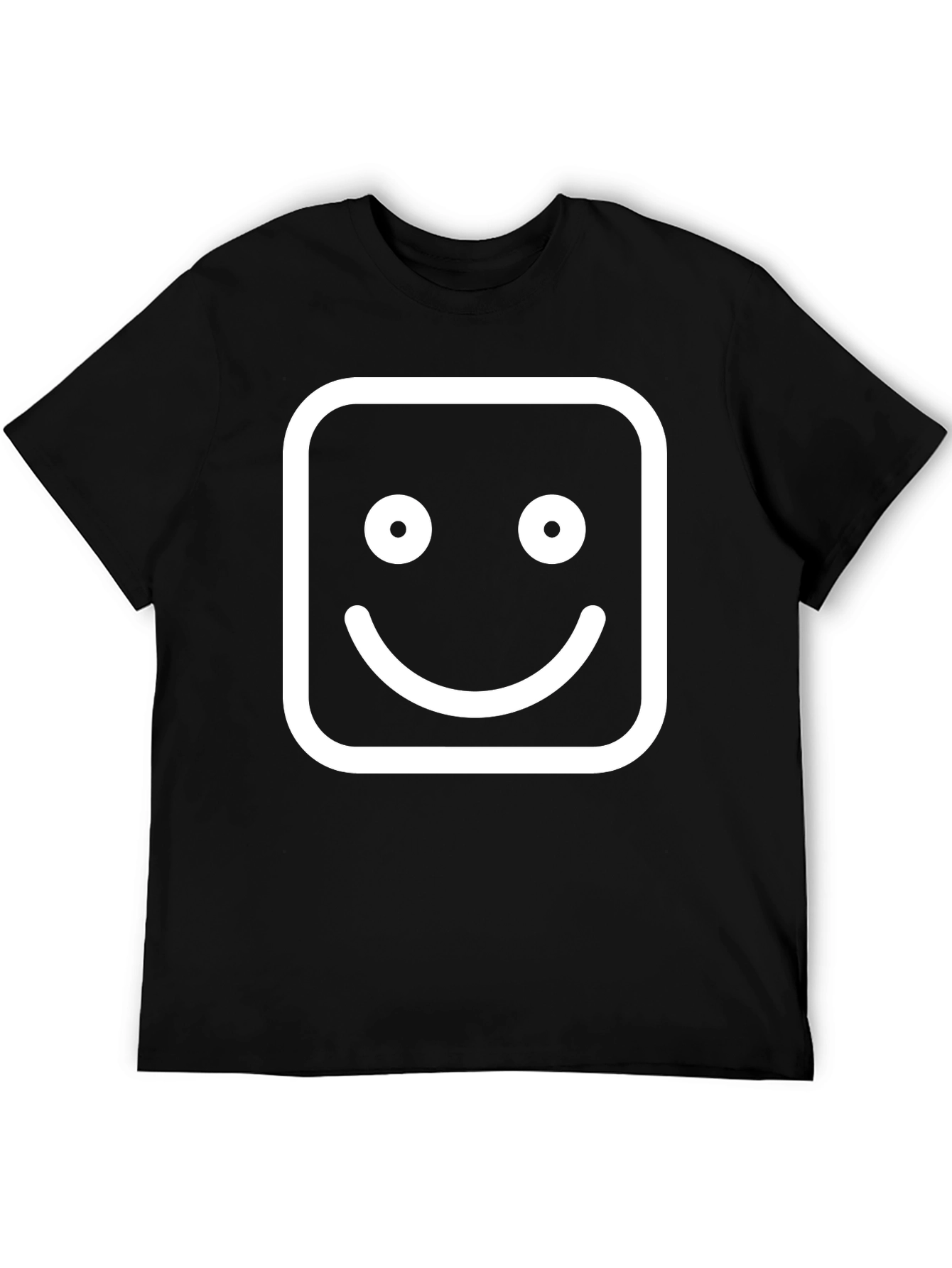 Smiley Face Graphic Tee - Classic Black T-Shirt