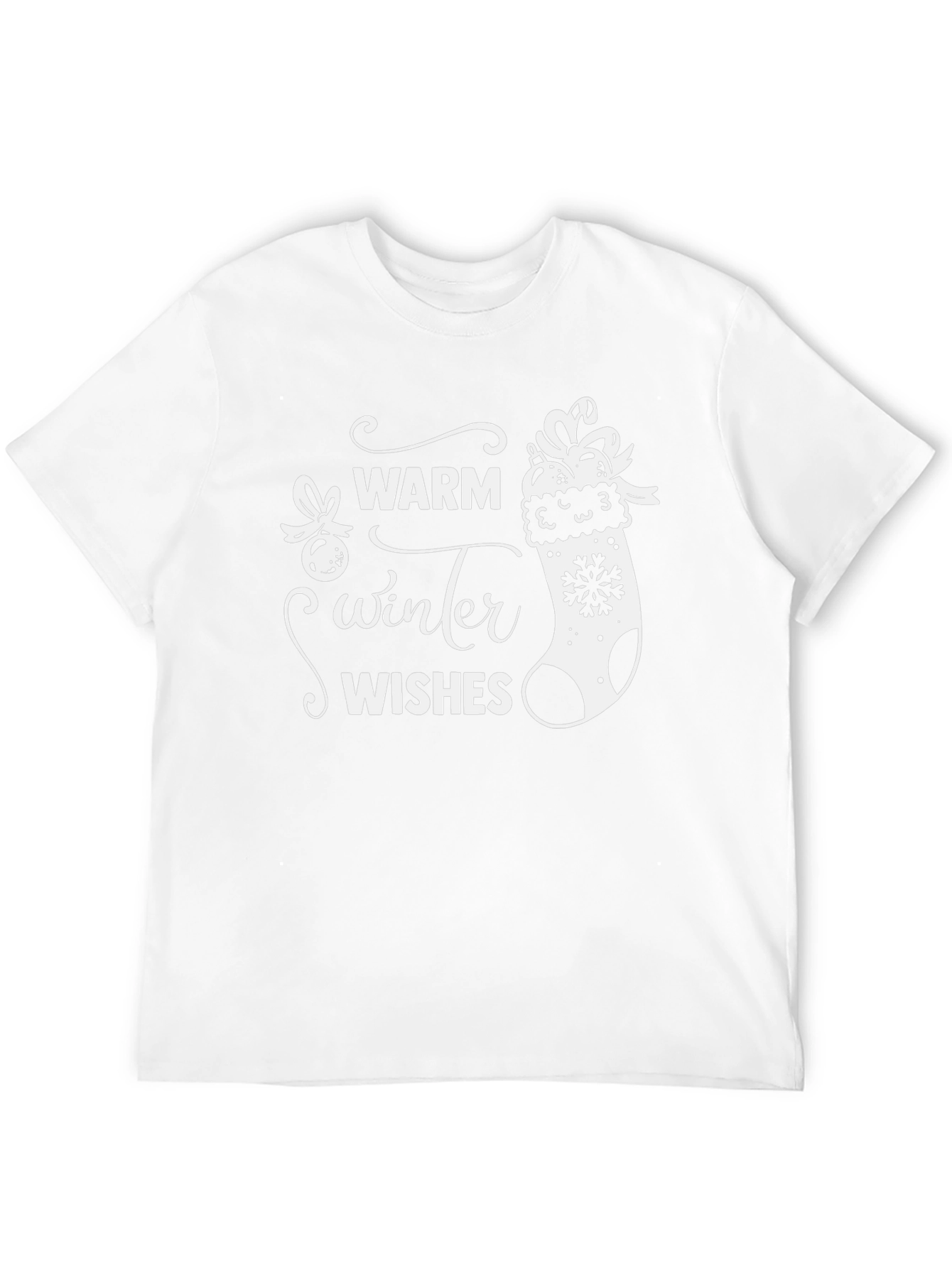Warm Winter Wishes Black T-Shirt