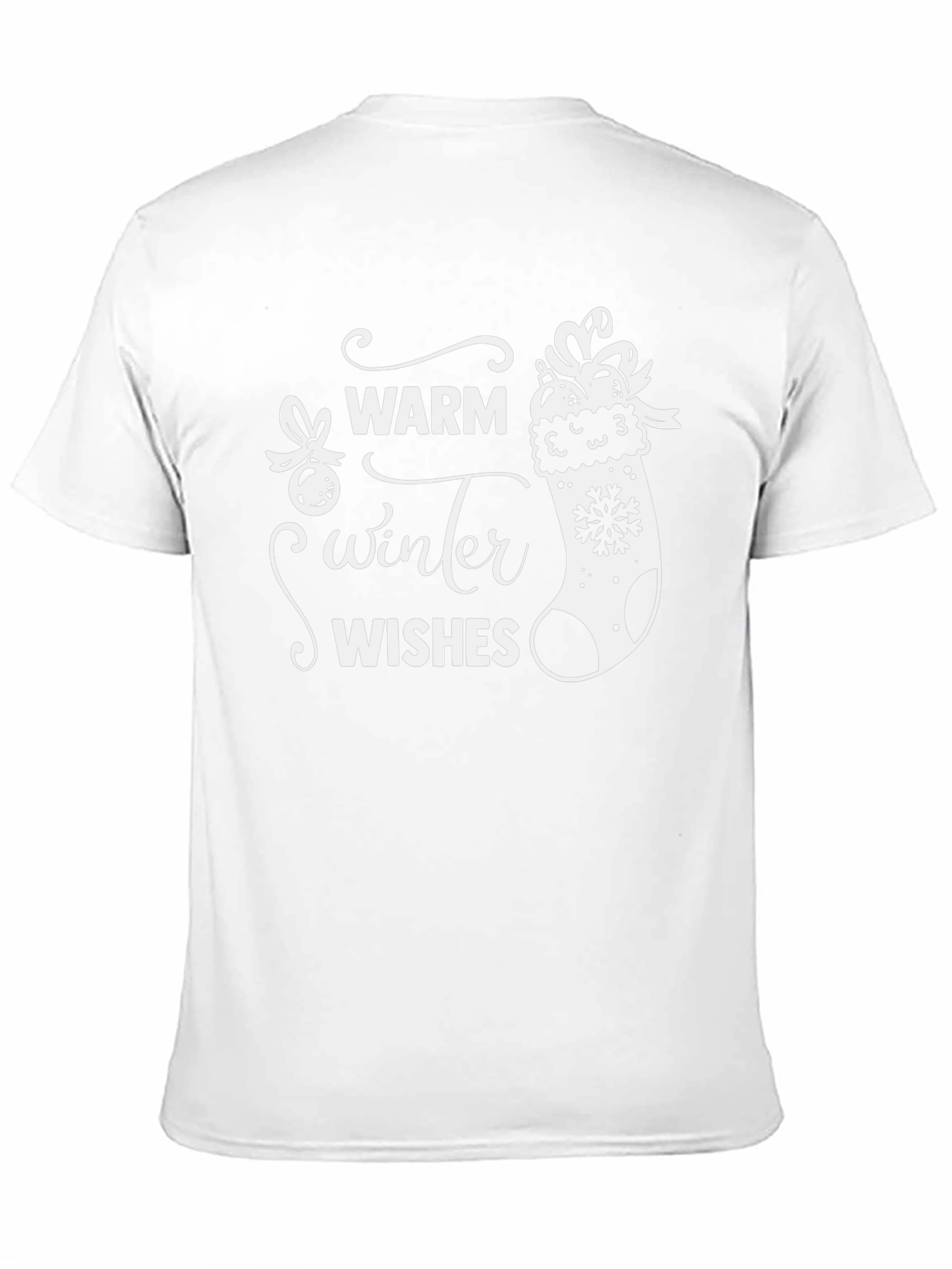 Warm Winter Wishes Black T-Shirt
