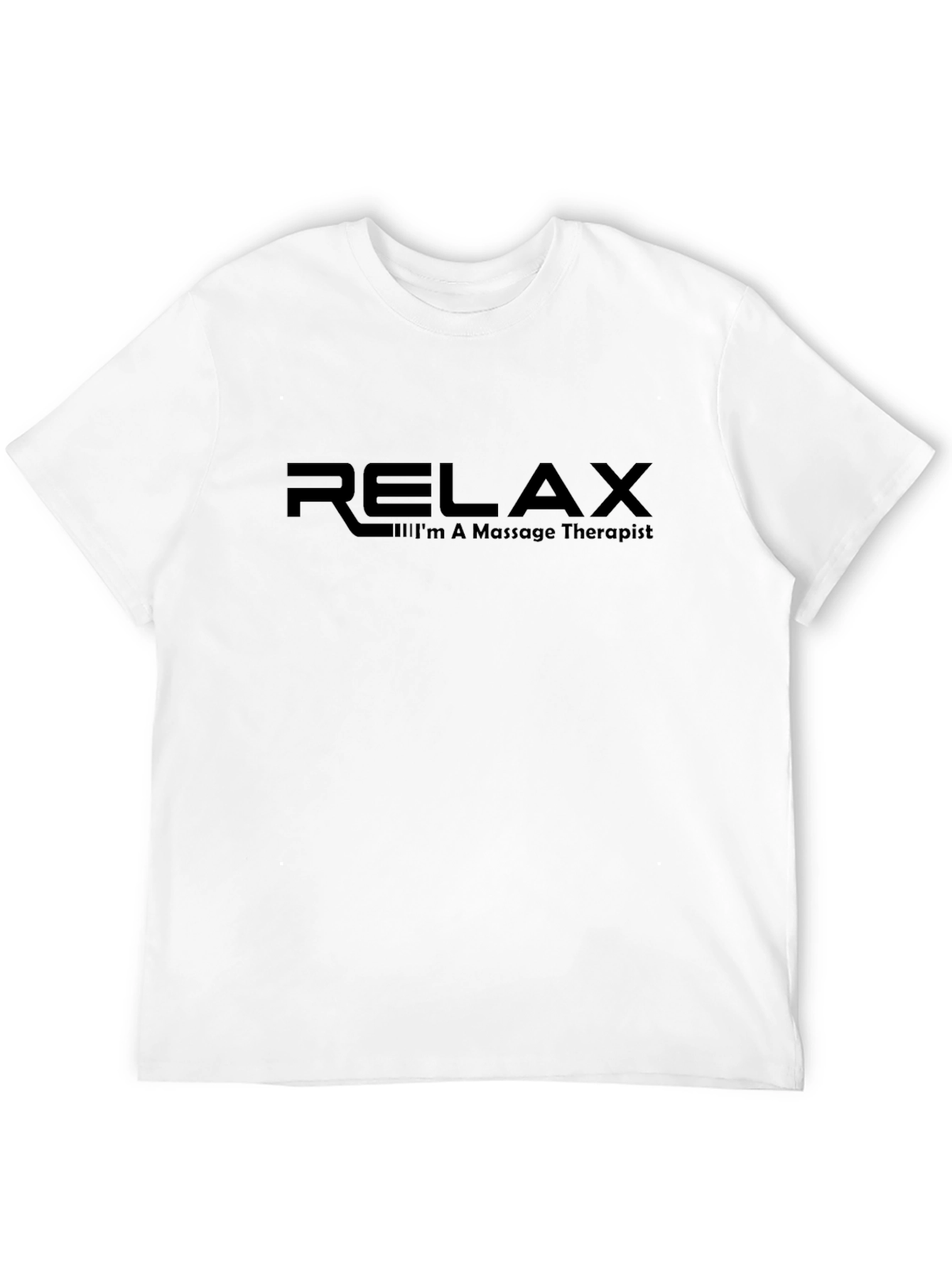 Relax Massage Therapist T-Shirt - Comfortable Black Tee