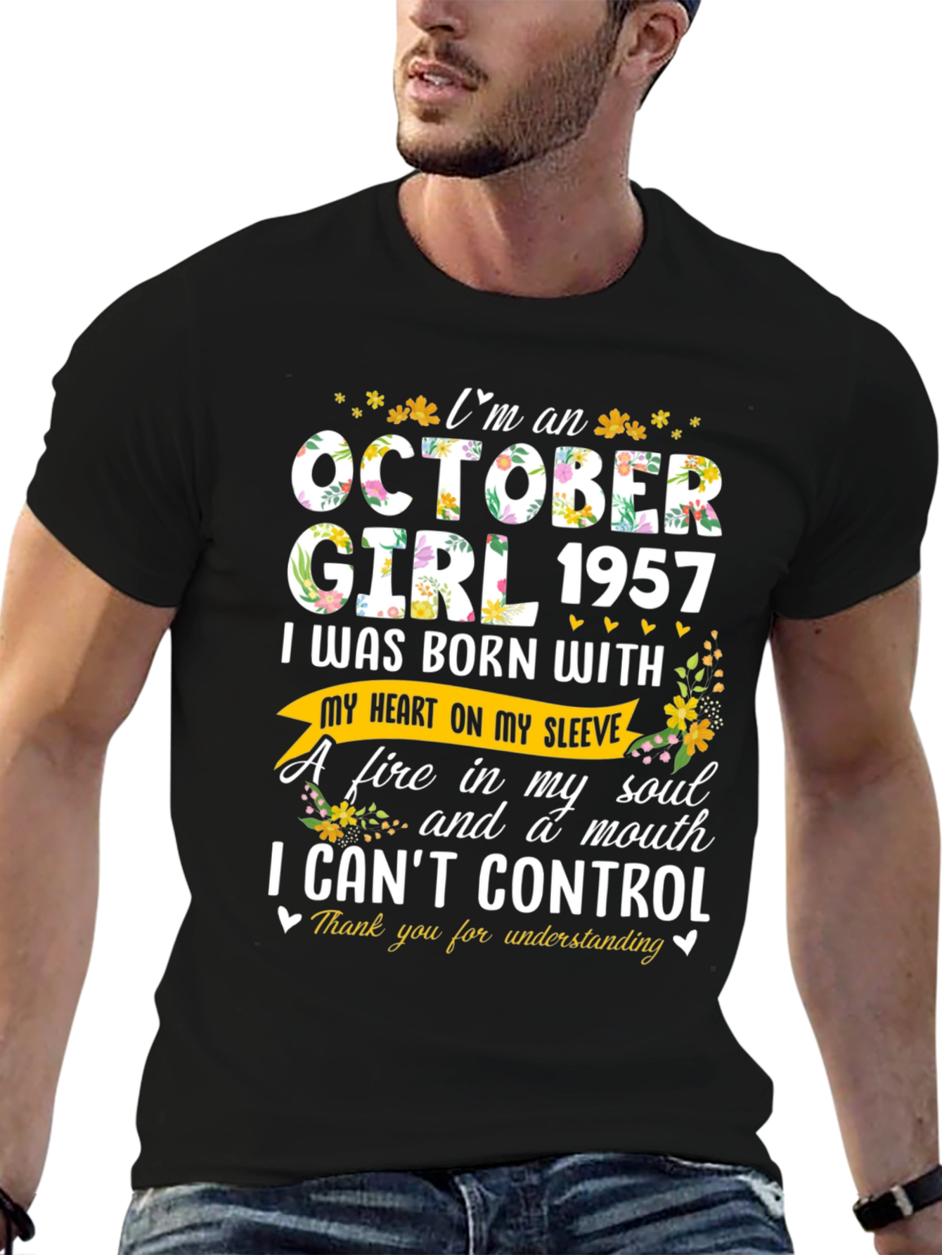 October Girl 1957 Birthday T-Shirt