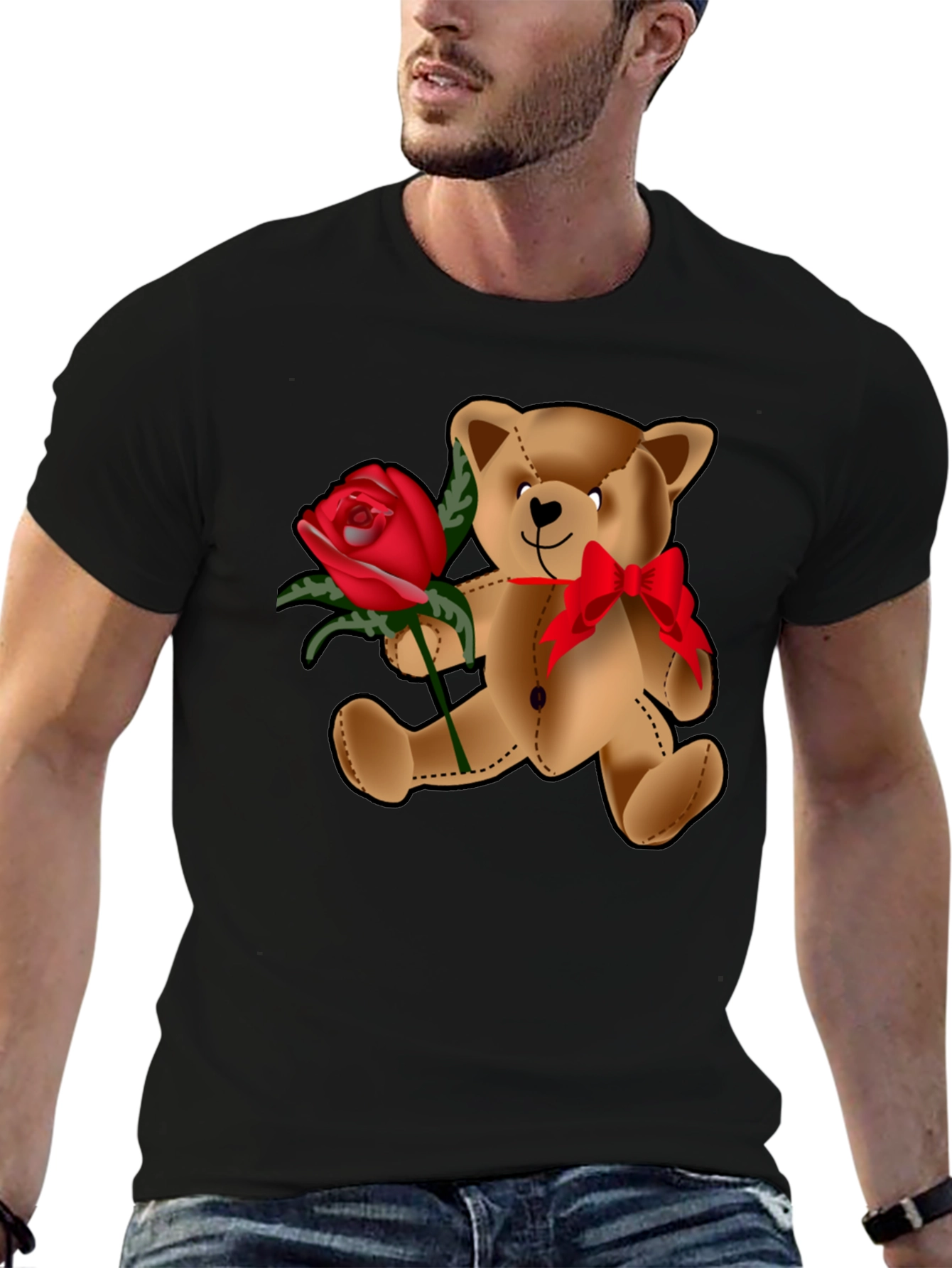 Teddy Bear Rose T-Shirt: Cute & Stylish