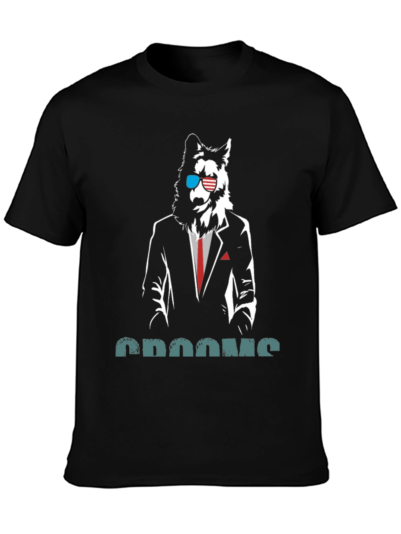 Cool Wolf in Suit T-Shirt