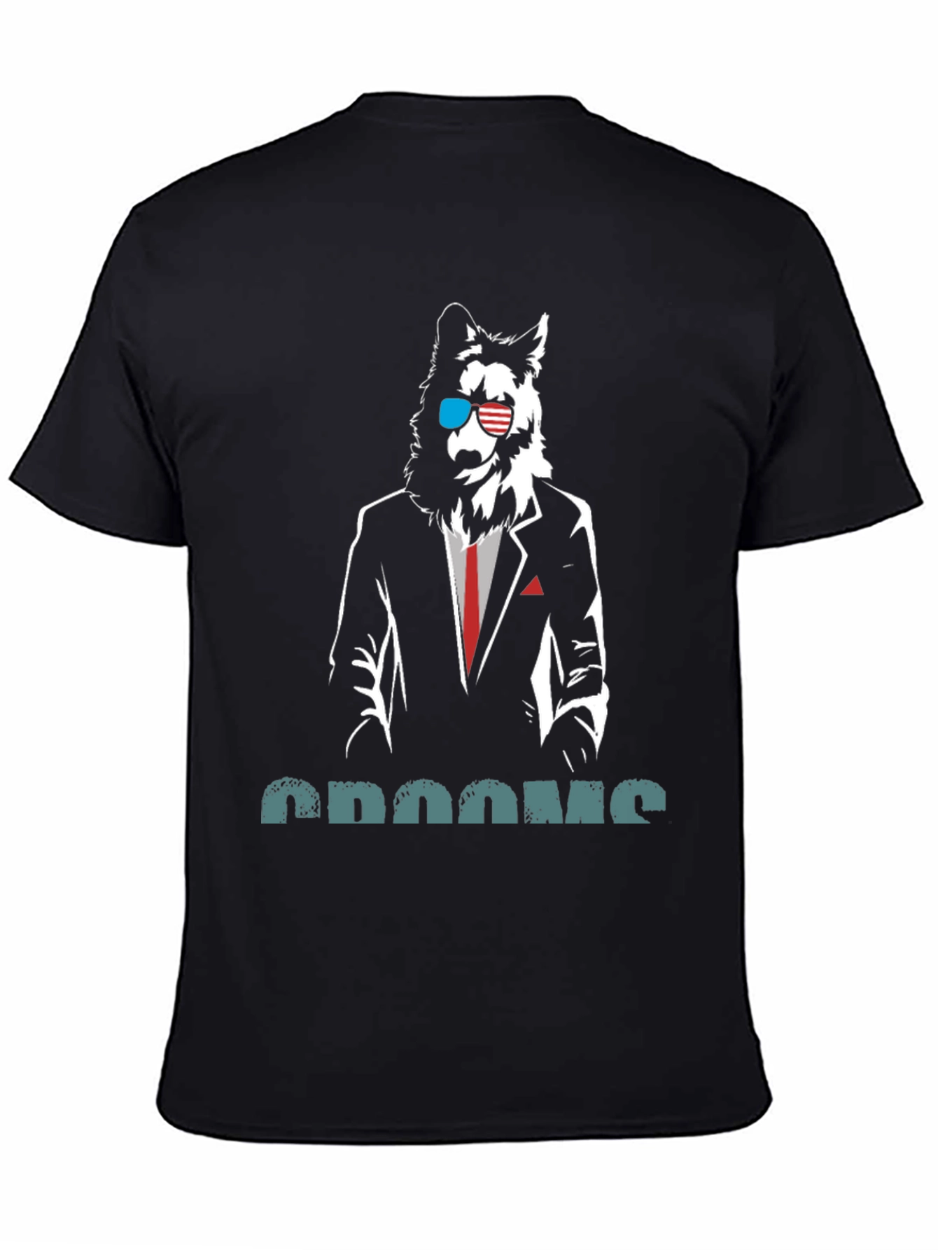 Cool Wolf in Suit T-Shirt