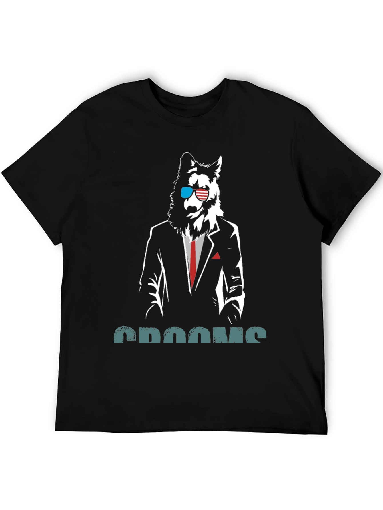 Cool Wolf in Suit T-Shirt