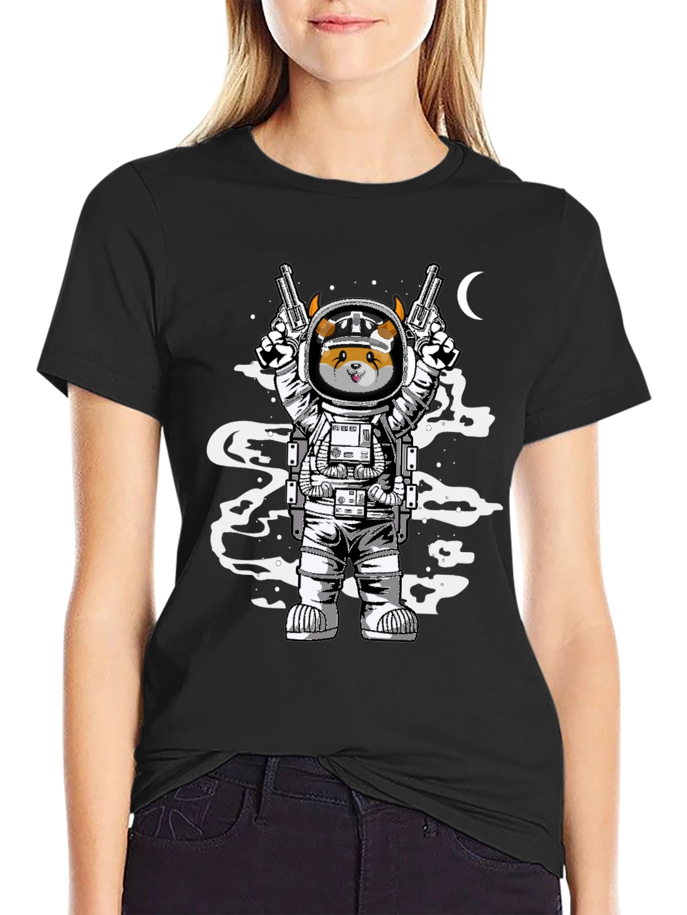 Astronaut Dog T-Shirt - Space Pup Design
