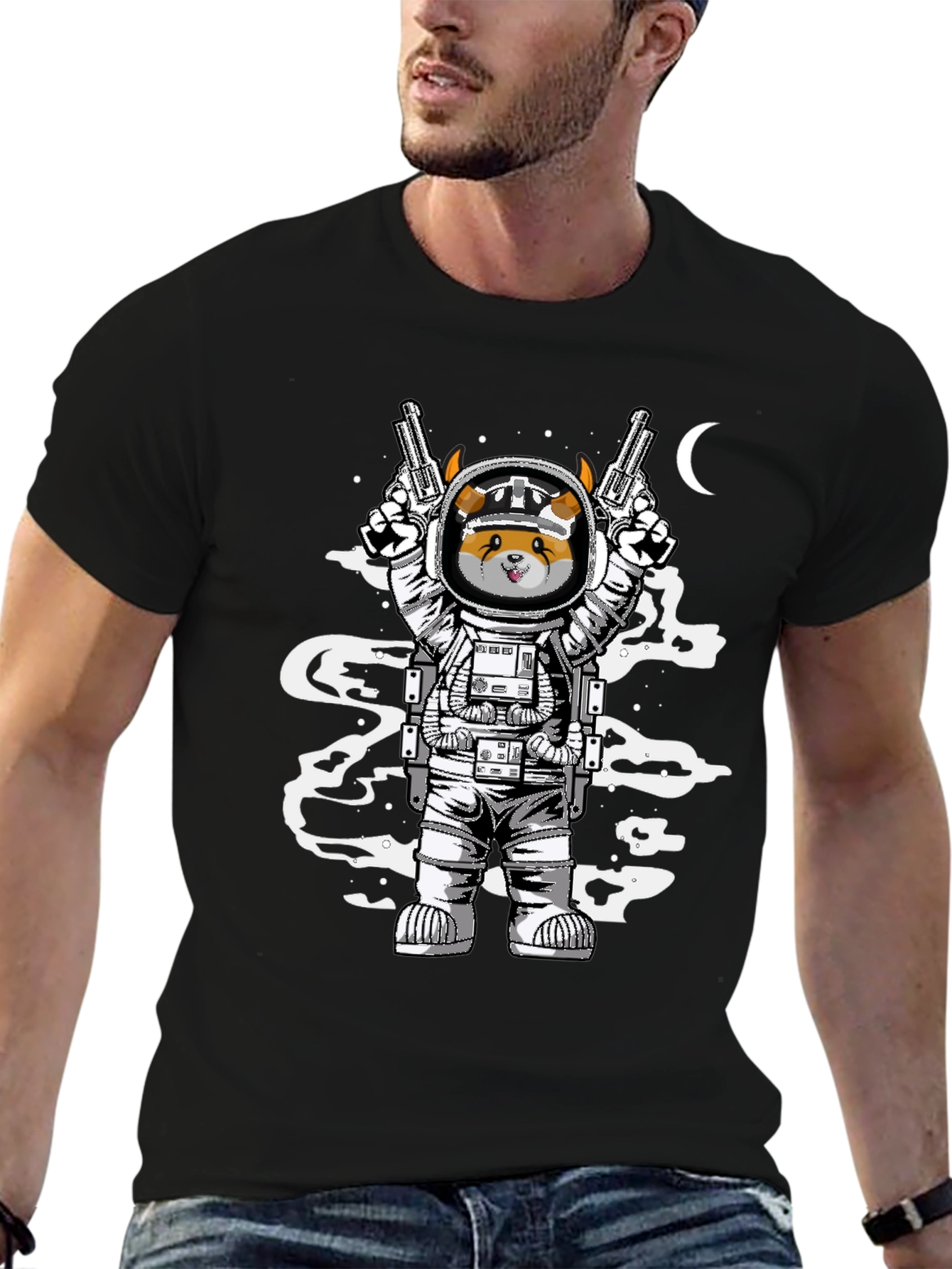 Astronaut Dog T-Shirt - Space Pup Design