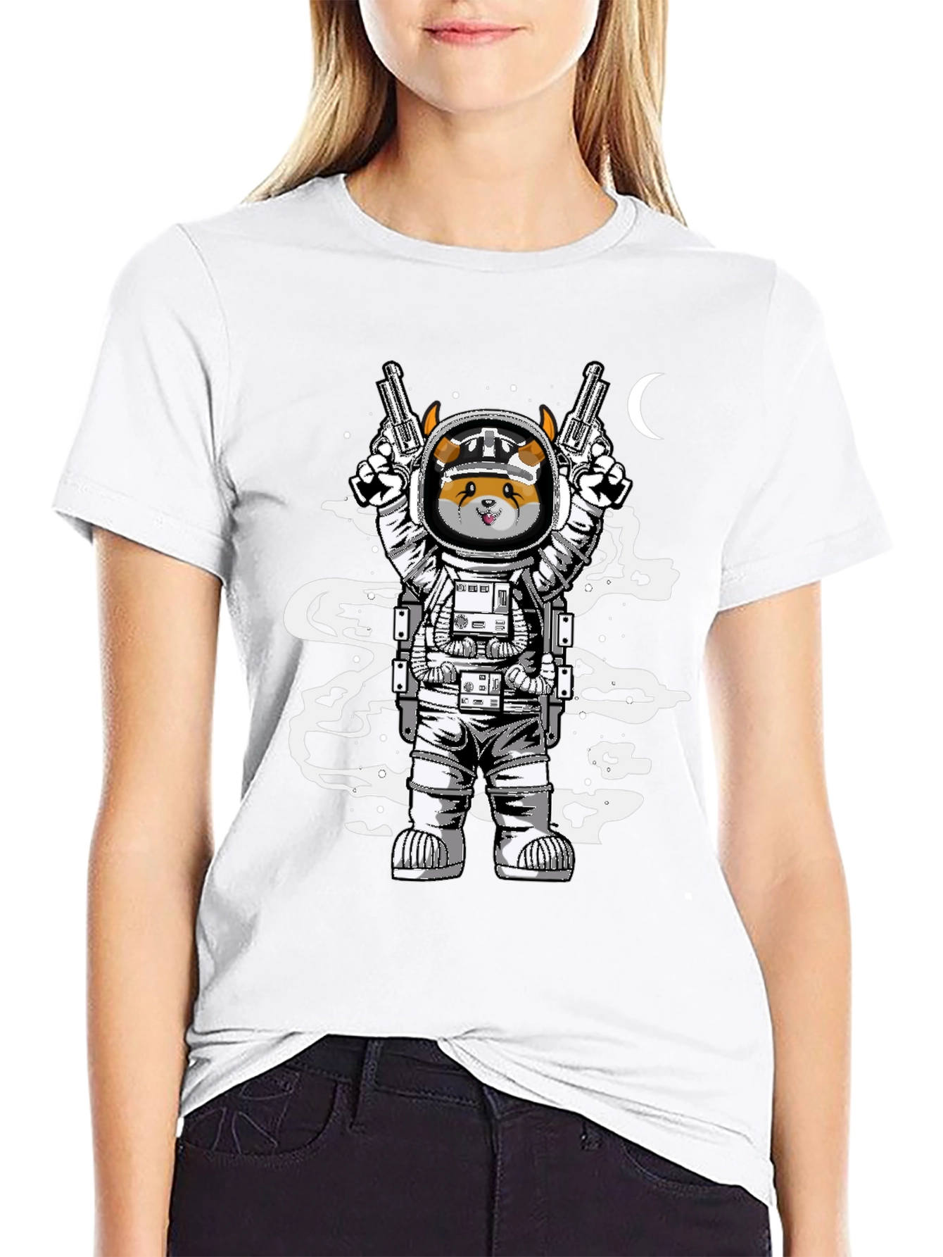 Astronaut Dog T-Shirt - Space Pup Design
