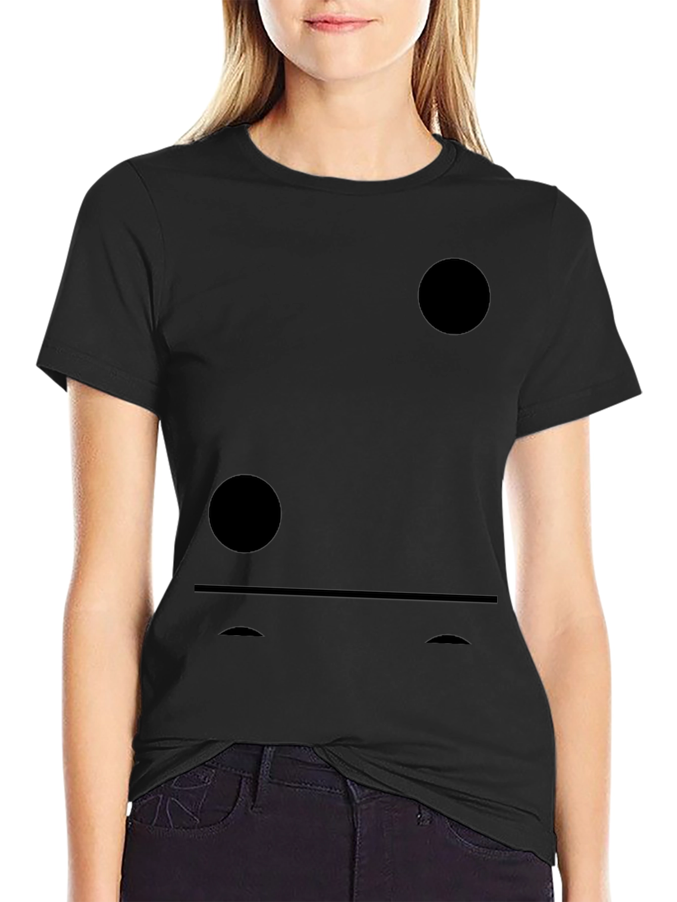 Minimalist Domino T-Shirt - Black