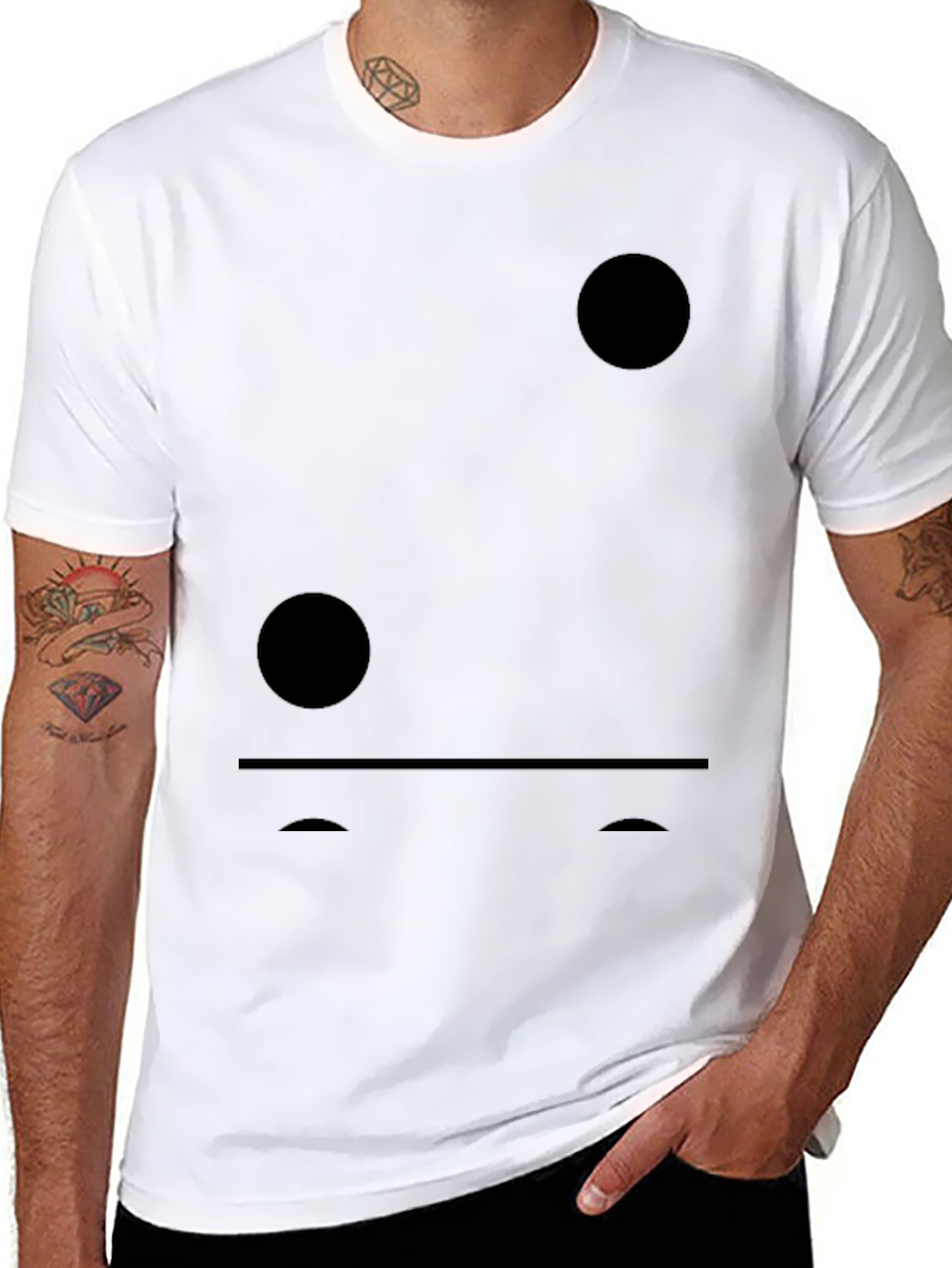 Minimalist Domino T-Shirt - Black