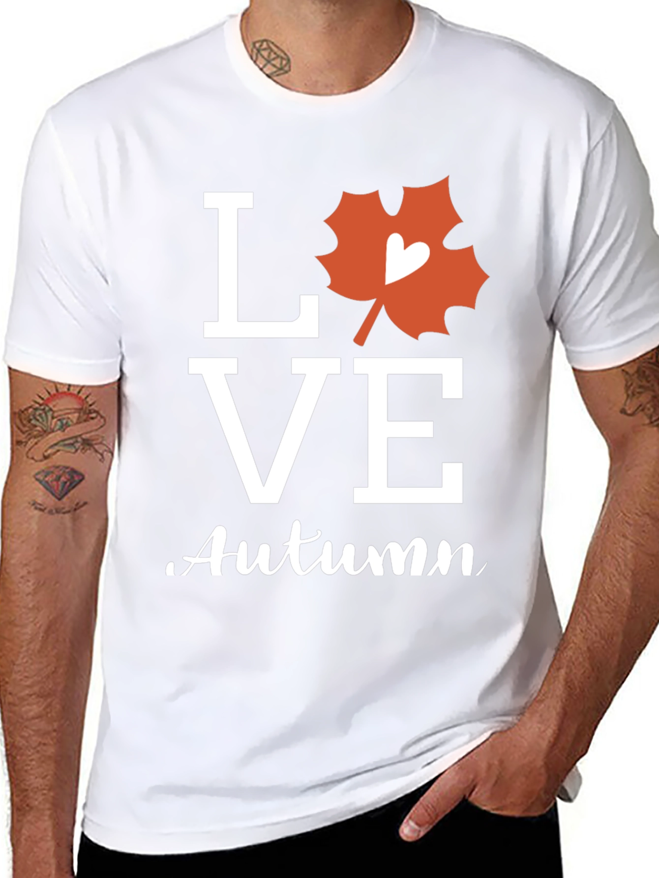 Love Autumn Graphic Tee - Stylish Fall Season Shirt