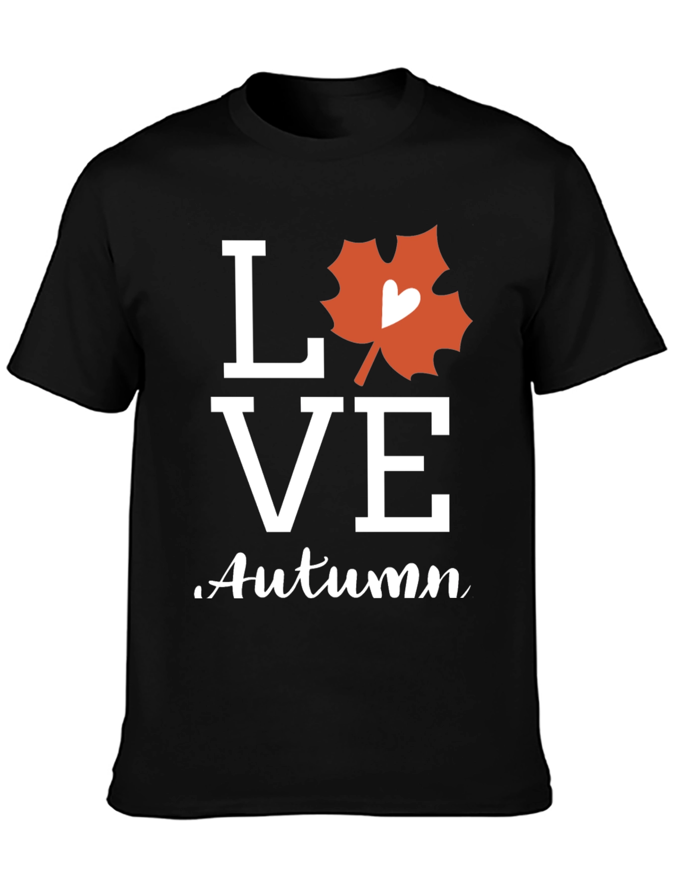 Love Autumn Graphic Tee - Stylish Fall Season Shirt