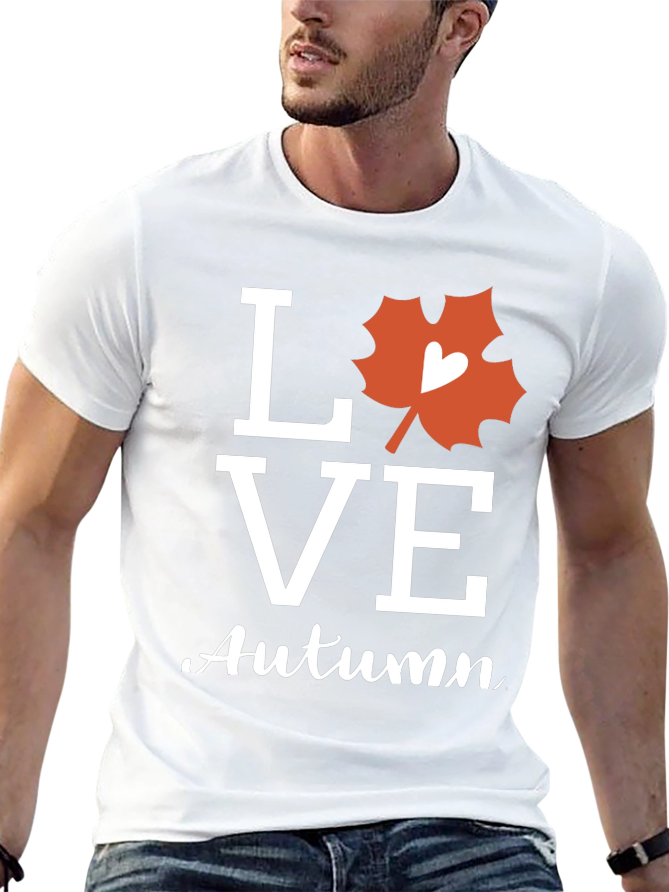 Love Autumn Graphic Tee - Stylish Fall Season Shirt
