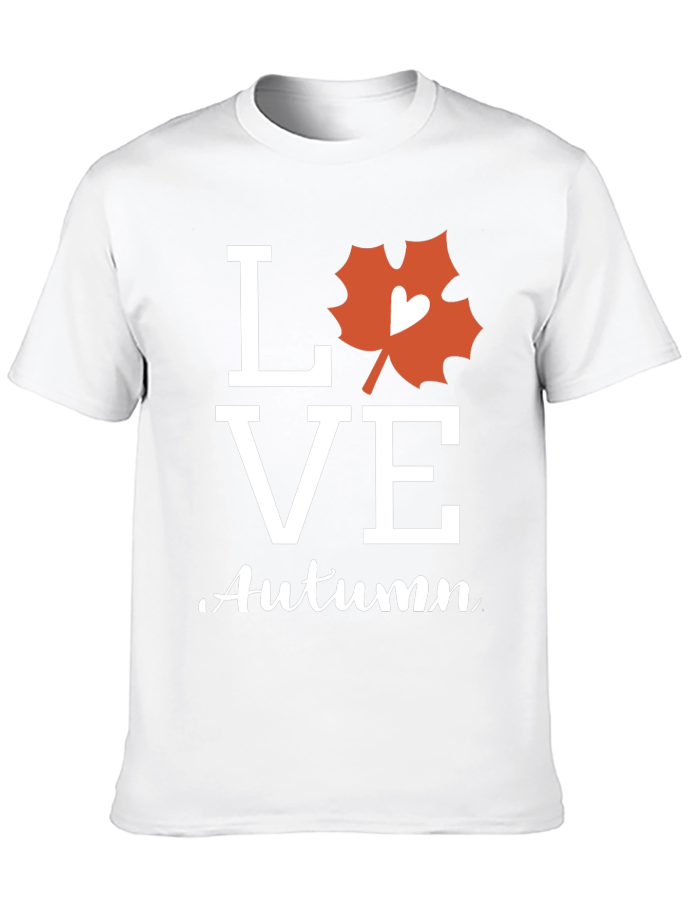 Love Autumn Graphic Tee - Stylish Fall Season Shirt