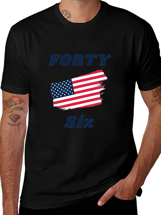 Forty Six American Flag Graphic Tee