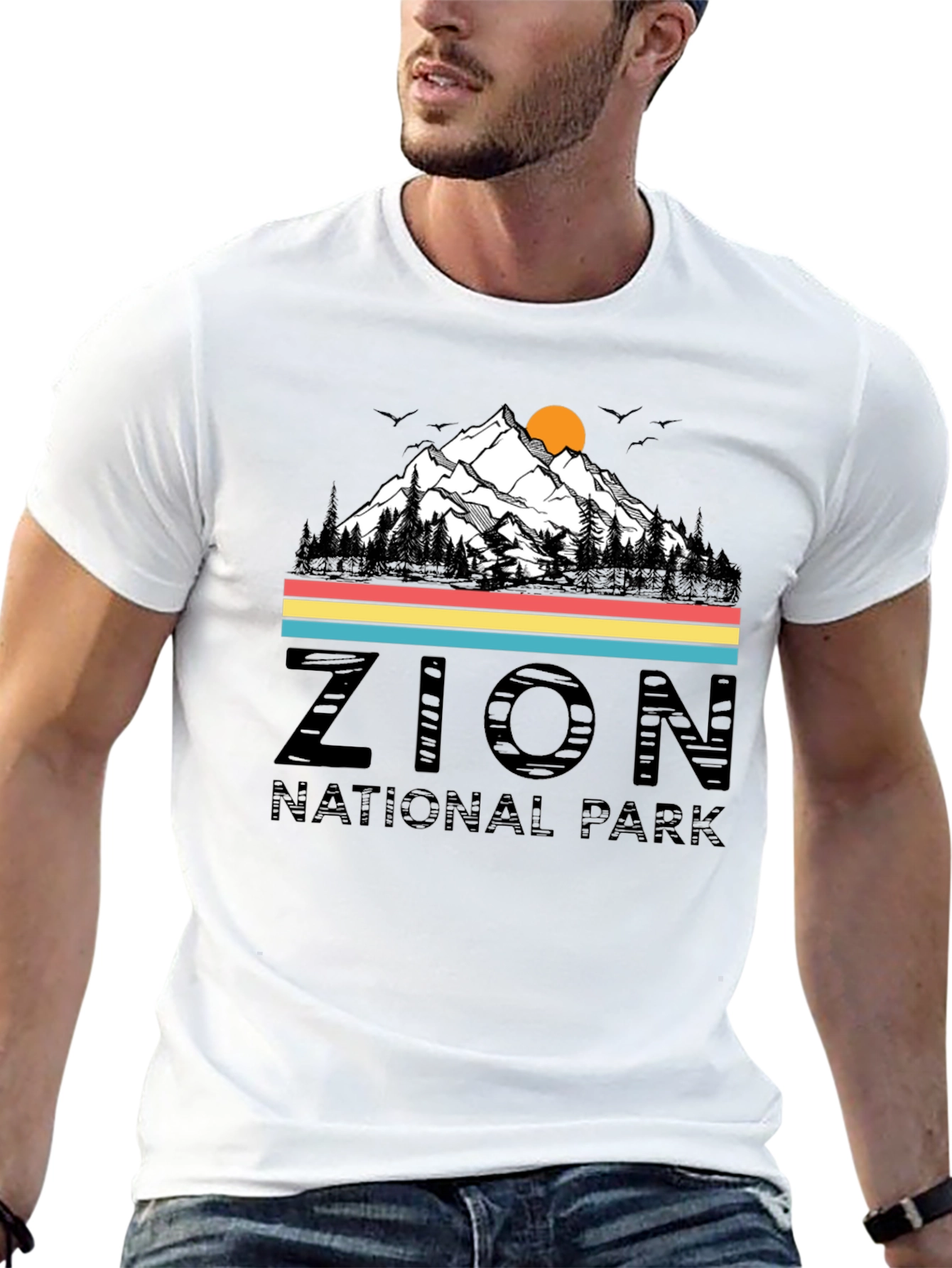 Zion National Park Graphic Tee - Retro Style