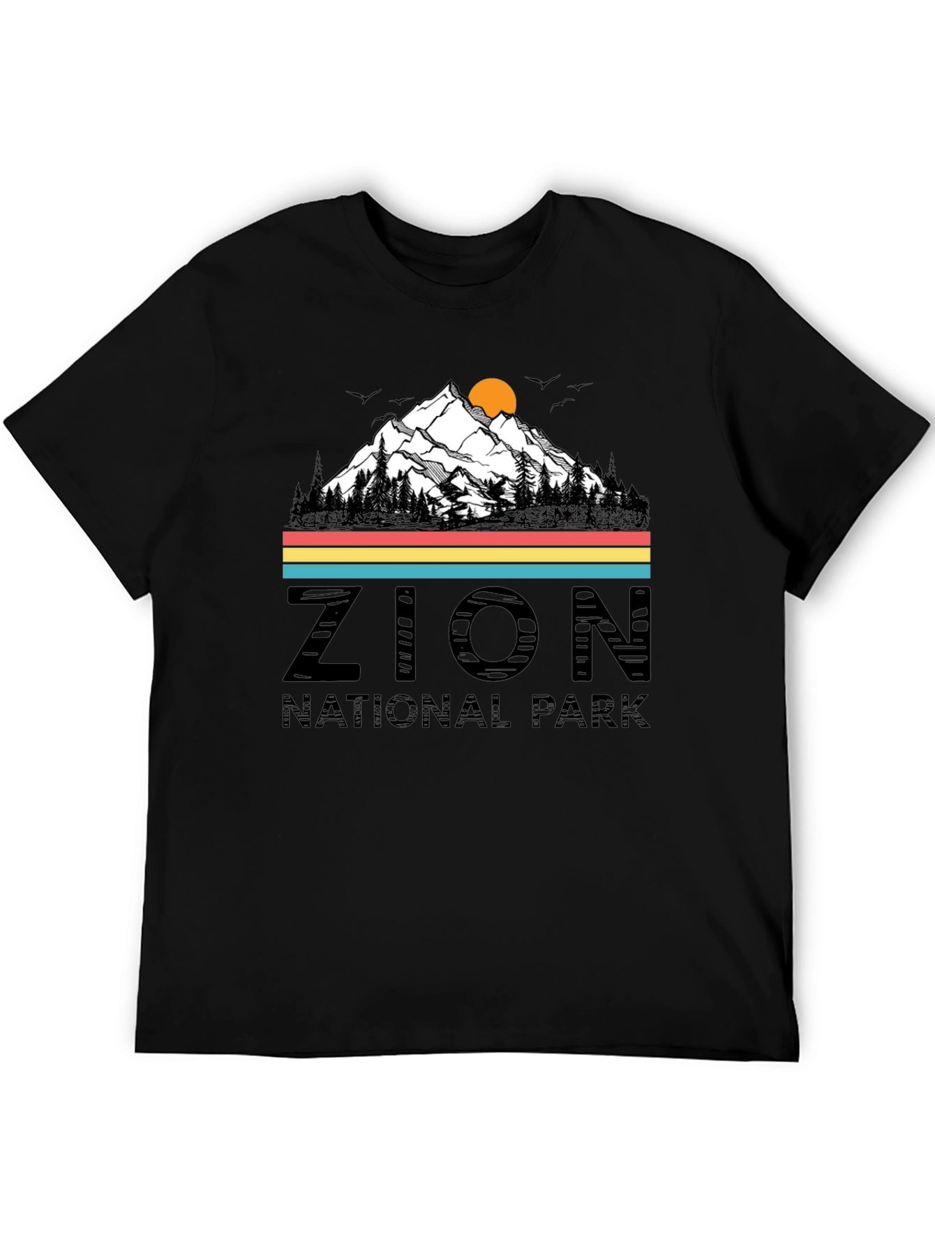 Zion National Park Graphic Tee - Retro Style