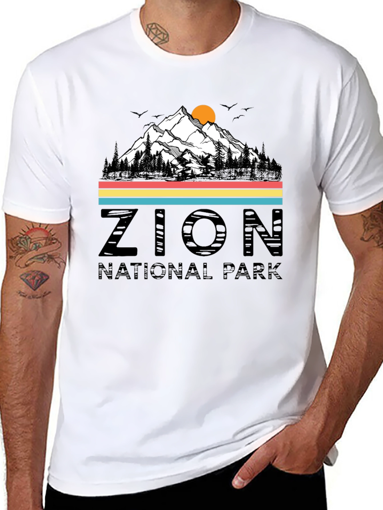 Zion National Park Graphic Tee - Retro Style