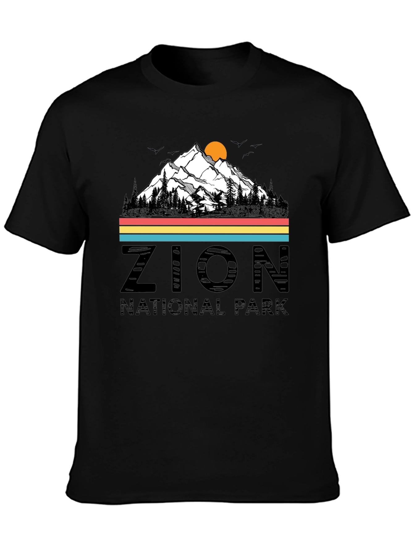 Zion National Park Graphic Tee - Retro Style
