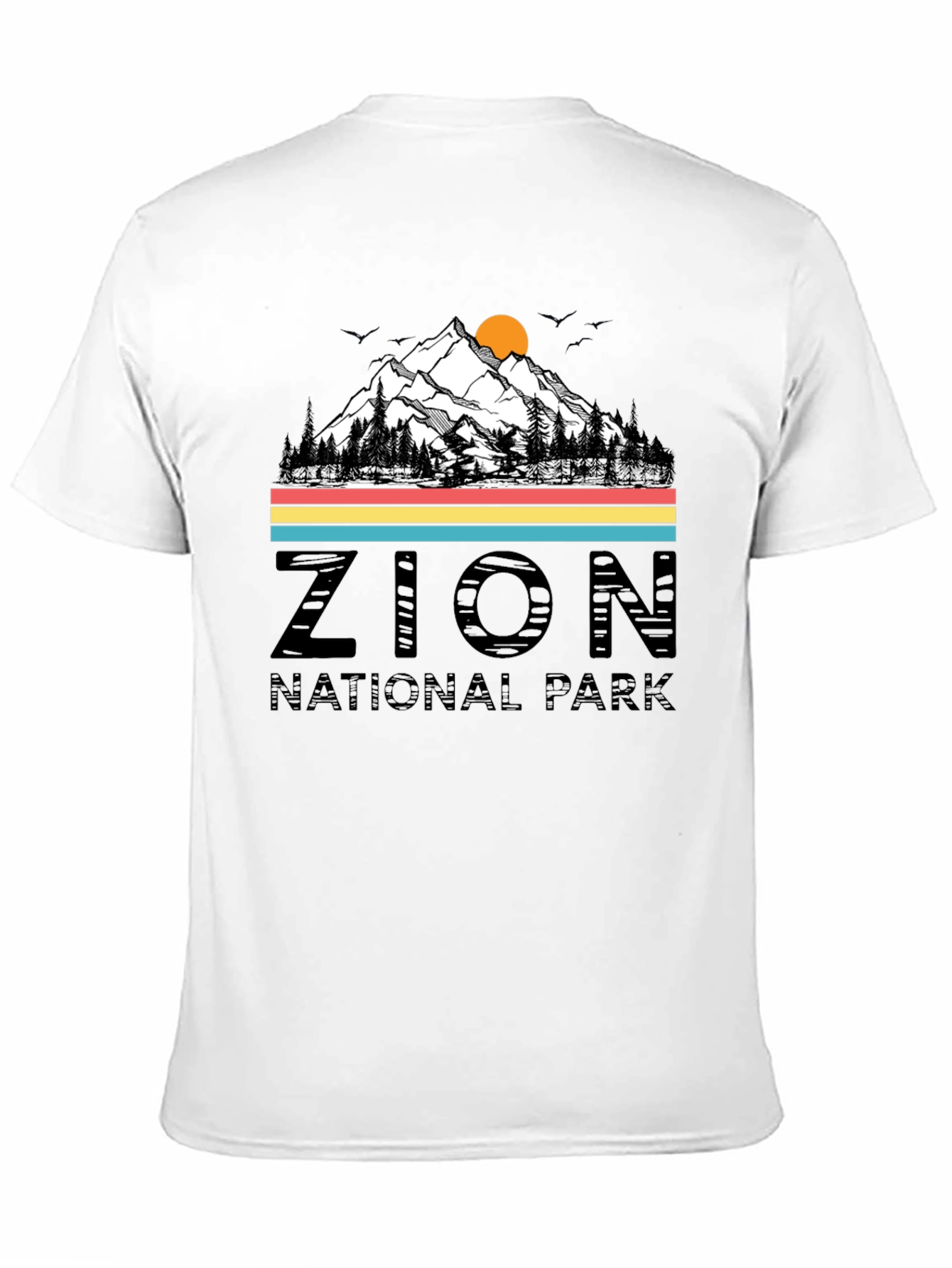 Zion National Park Graphic Tee - Retro Style