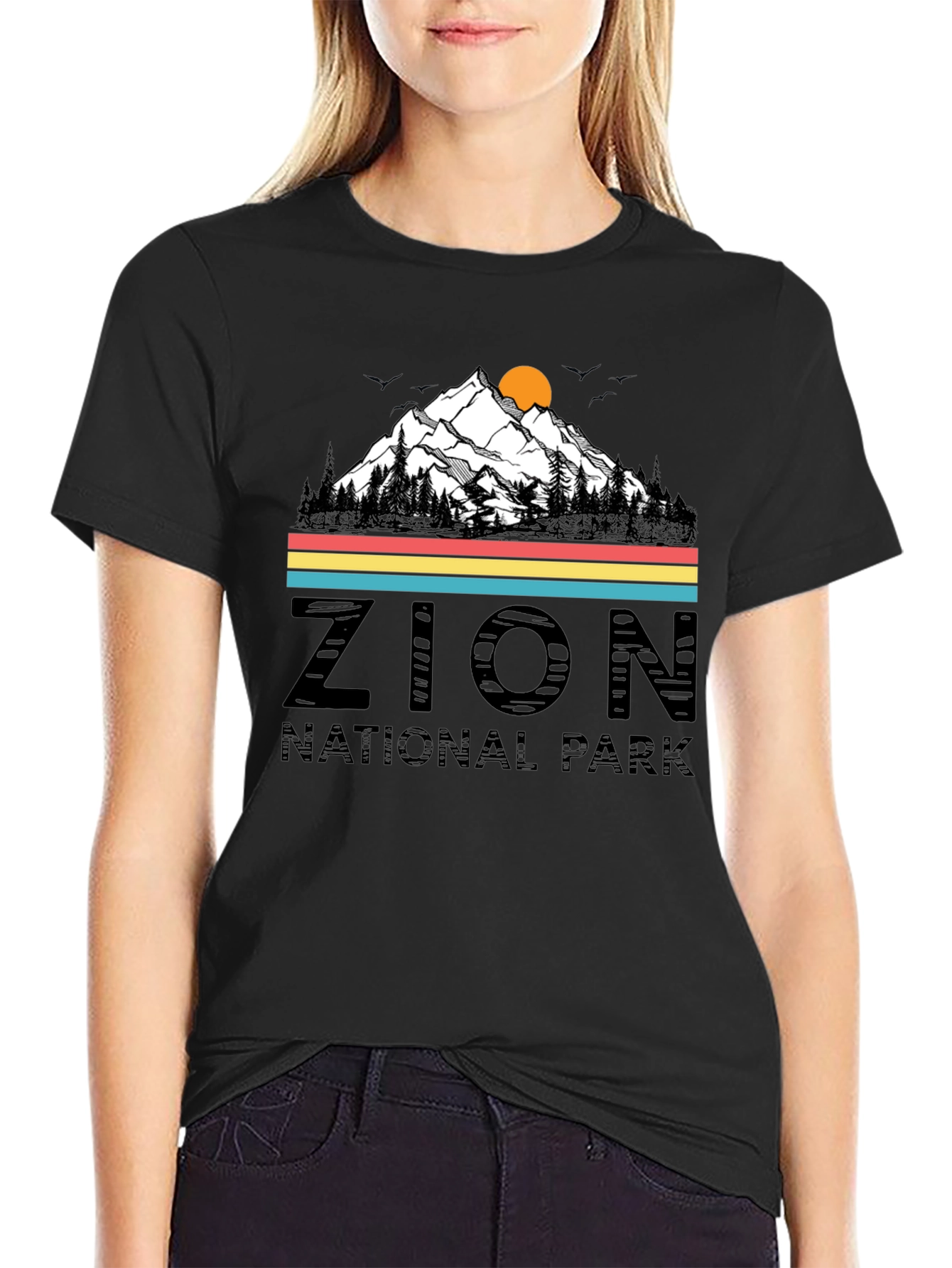 Zion National Park Graphic Tee - Retro Style