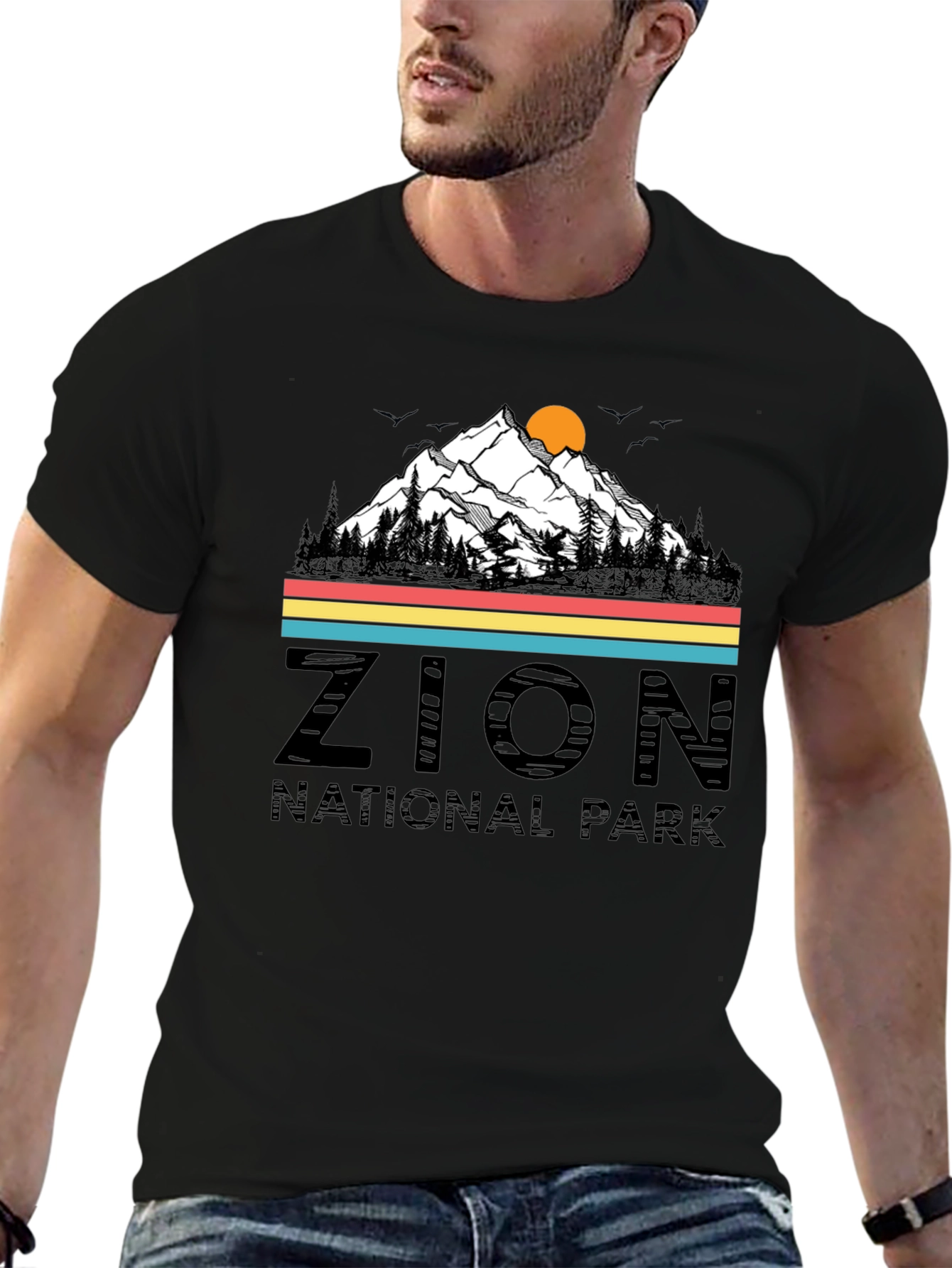 Zion National Park Graphic Tee - Retro Style
