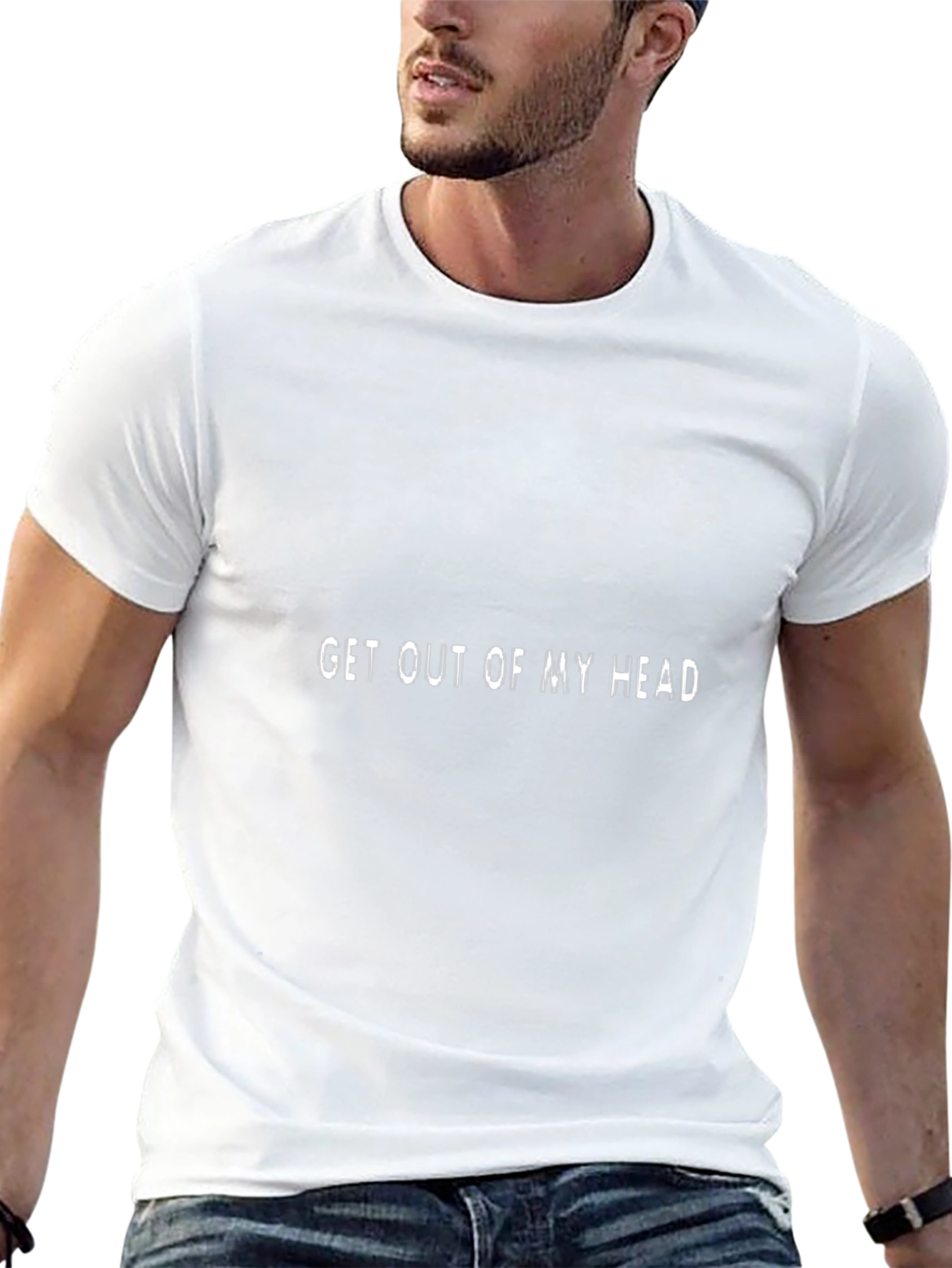 Get Out Of My Head Black Graphic Tee