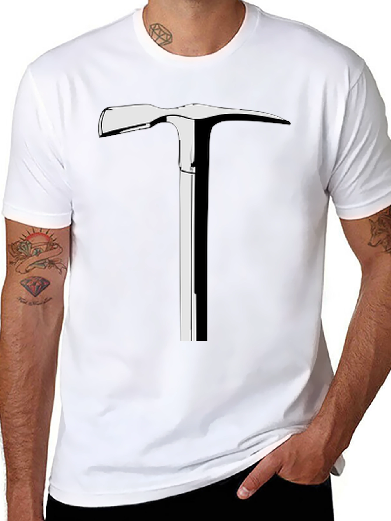 Climbing Axe Graphic Tee - Cool Mountain Adventure Shirt