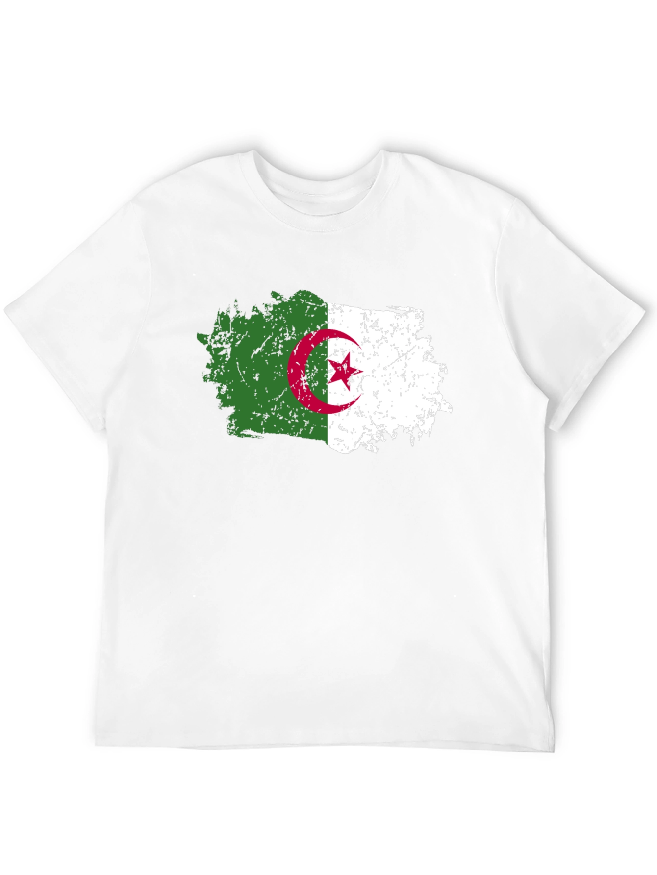 Algeria Flag T-Shirt - Distressed Design