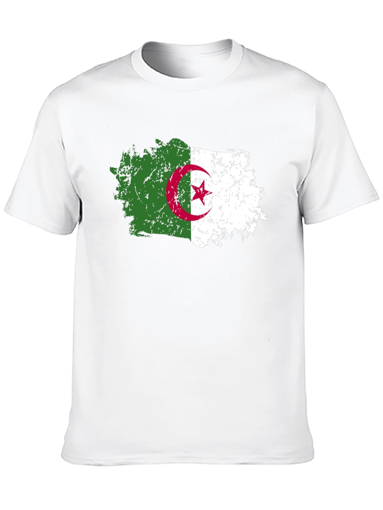 Algeria Flag T-Shirt - Distressed Design