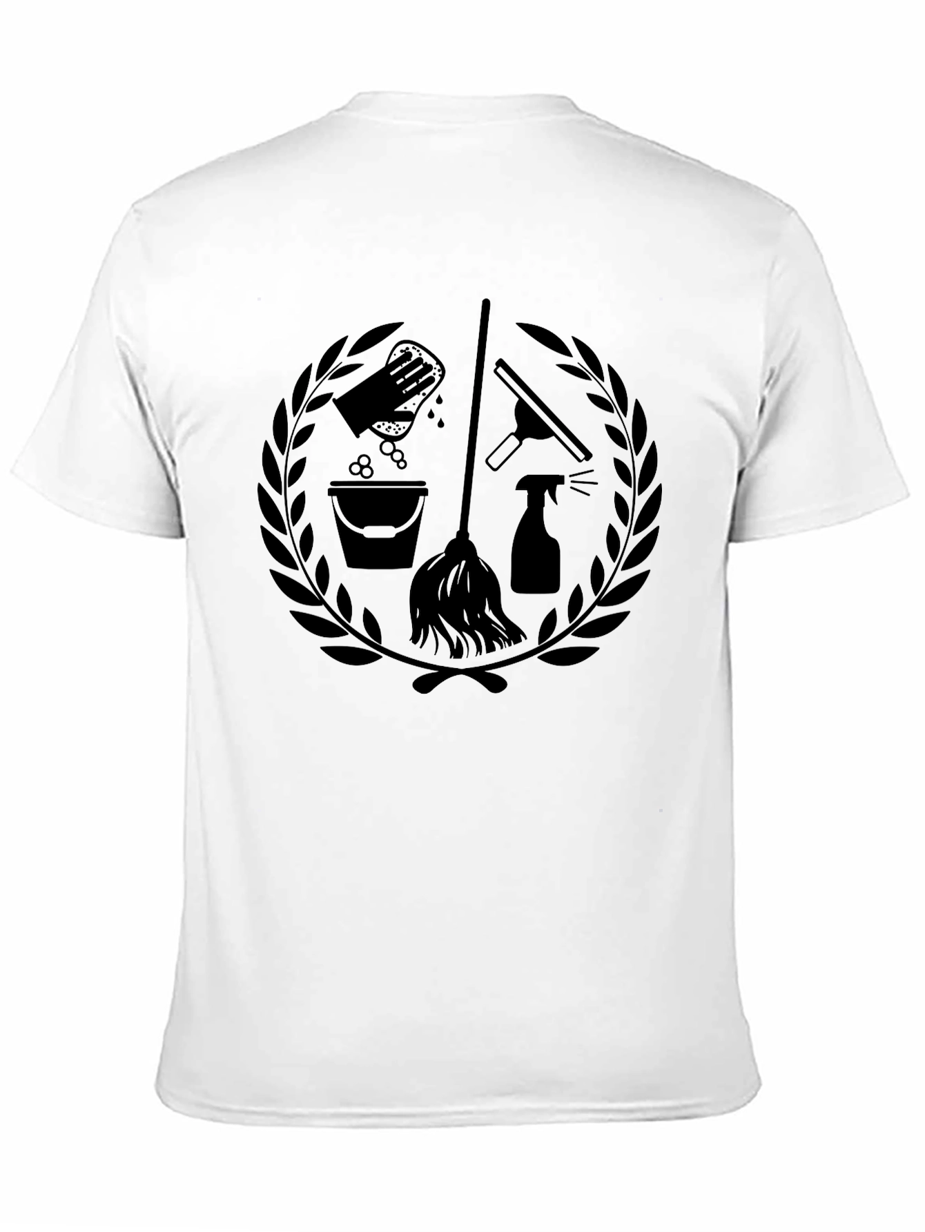 Cleaning Crew Graphic Tee - Black Cotton Comfort