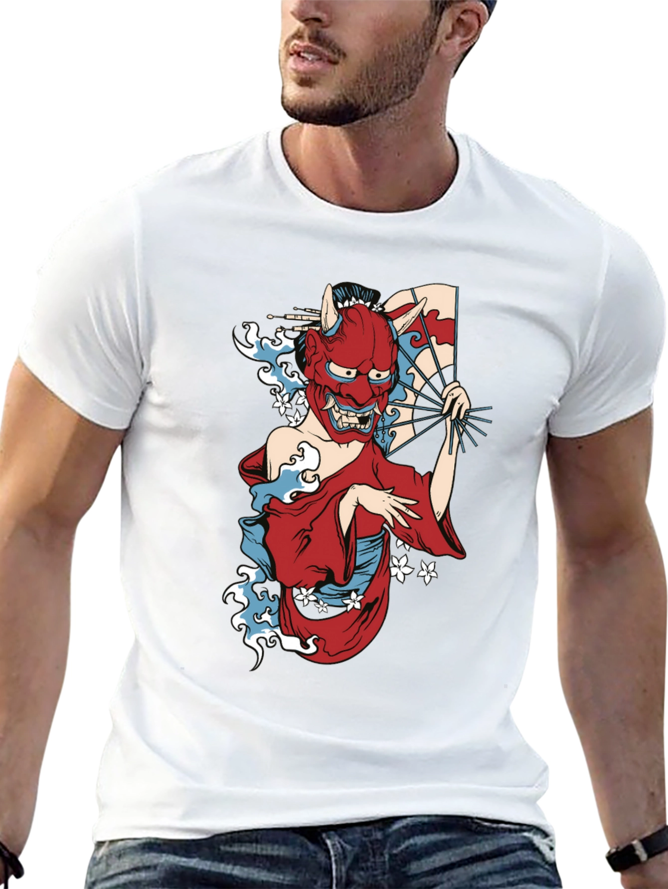 Japanese Oni Mask T-Shirt