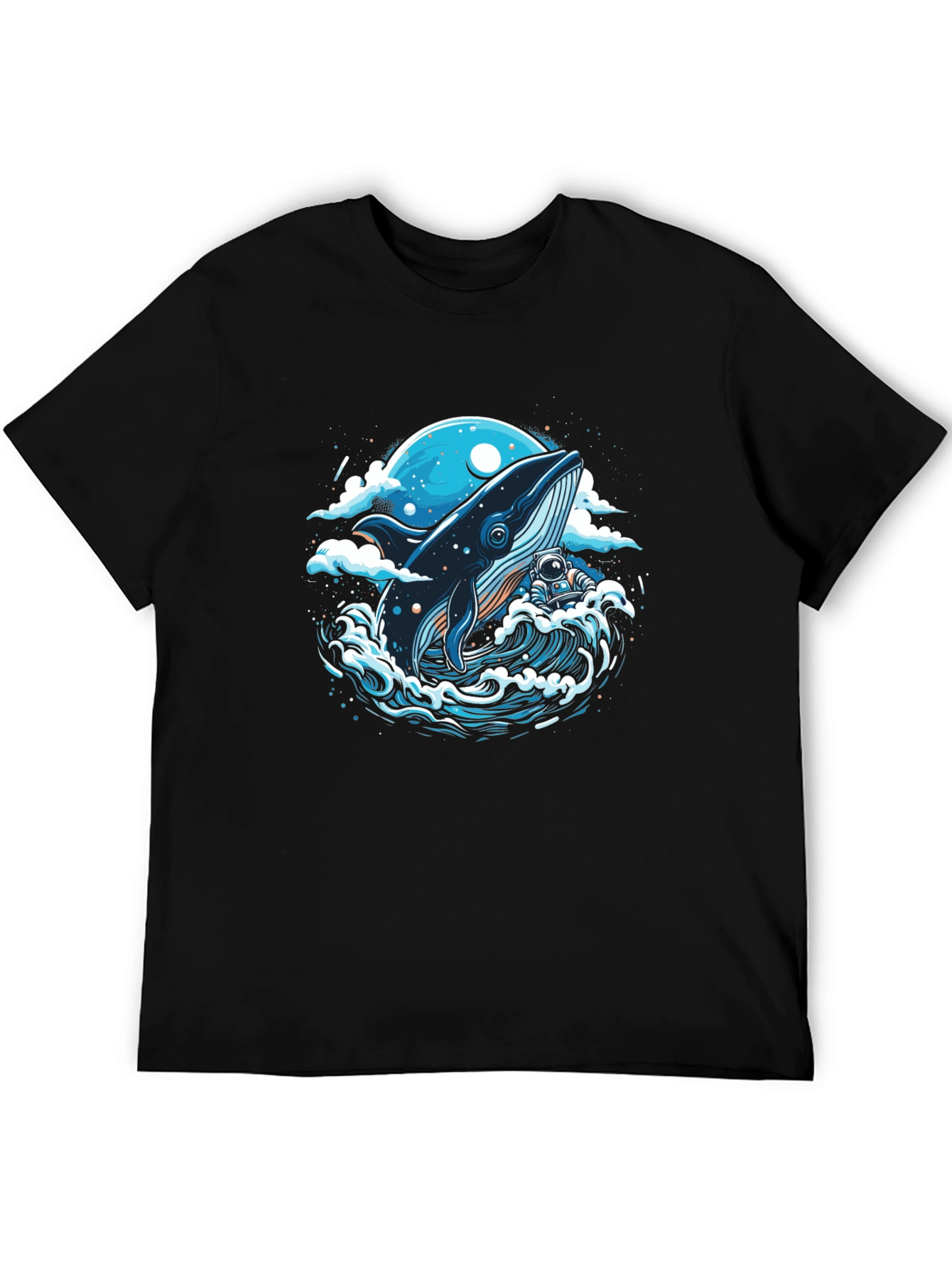 Whale and Astronaut Graphic Tee