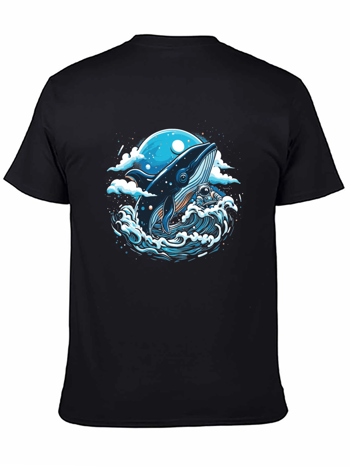 Whale and Astronaut Graphic Tee