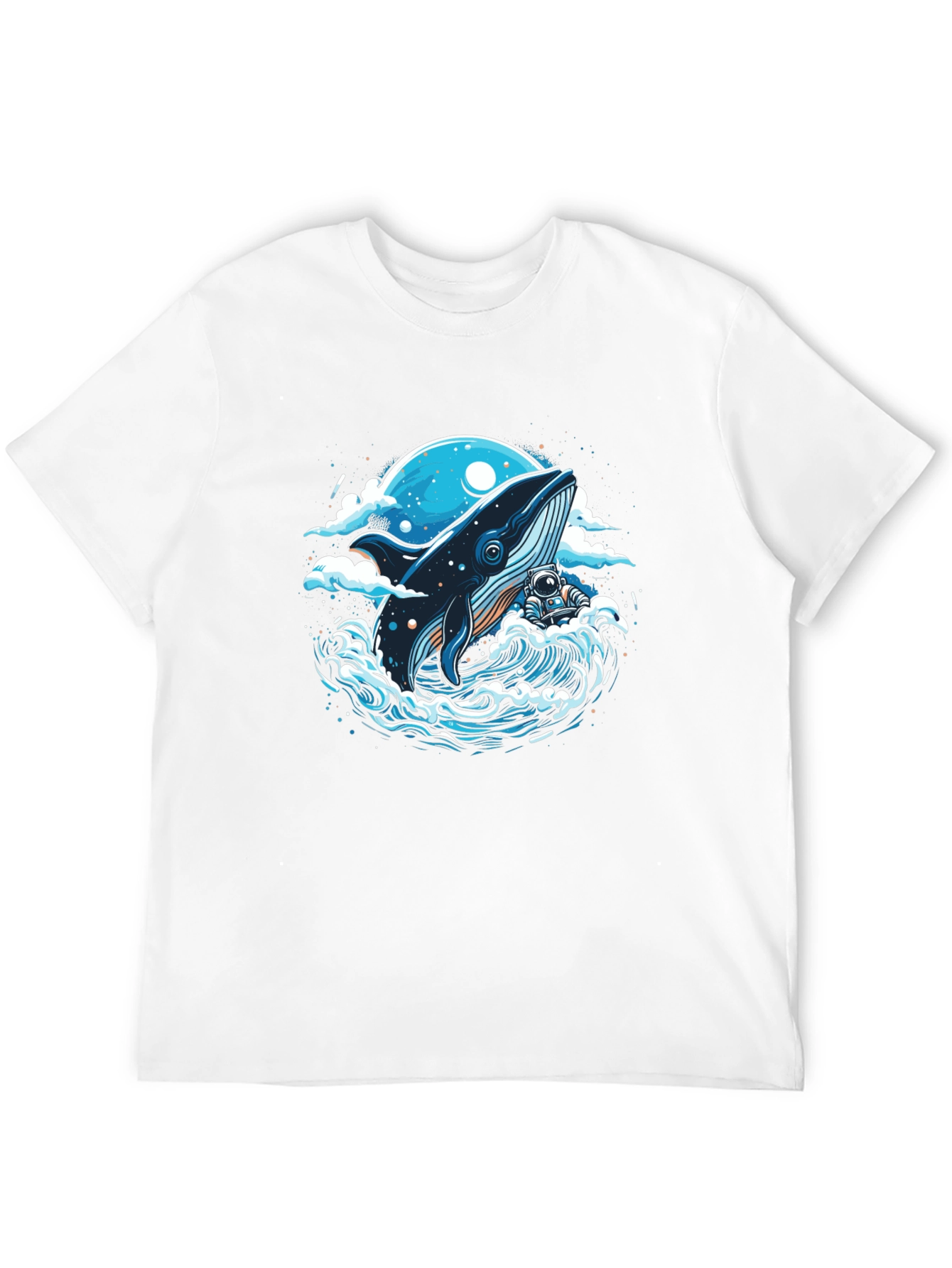 Whale and Astronaut Graphic Tee
