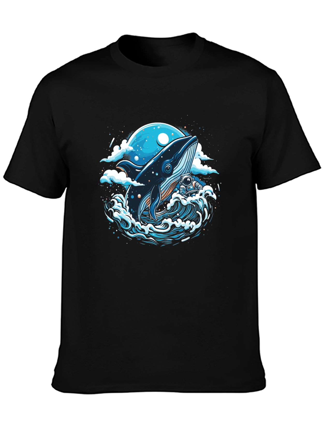 Whale and Astronaut Graphic Tee