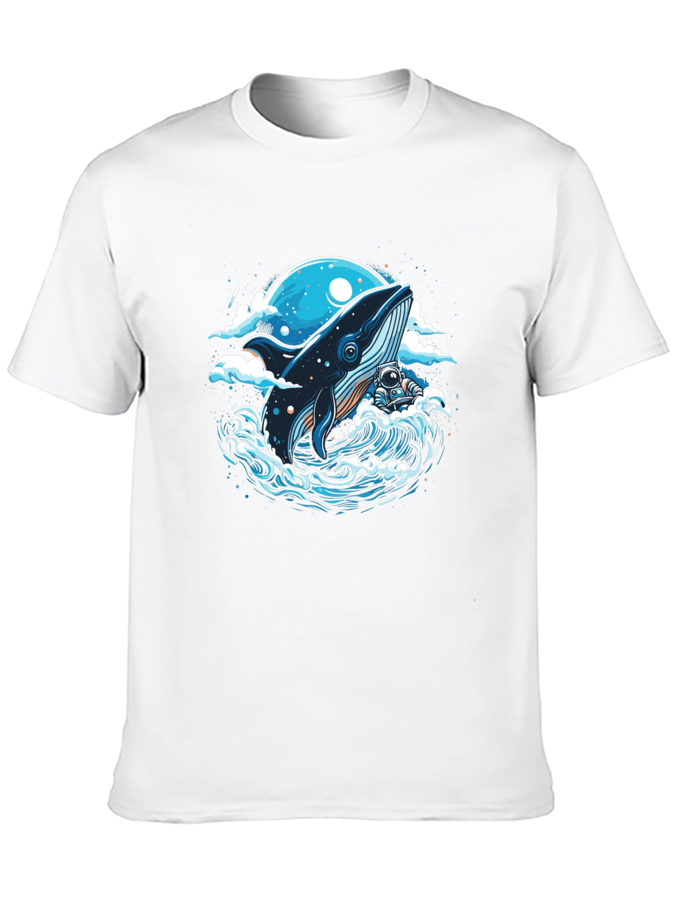 Whale and Astronaut Graphic Tee