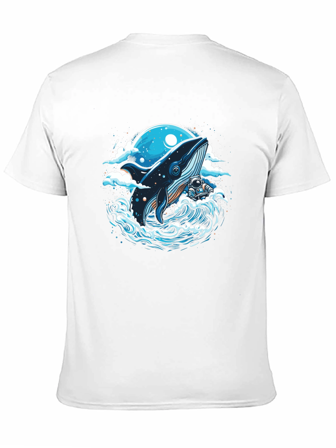 Whale and Astronaut Graphic Tee