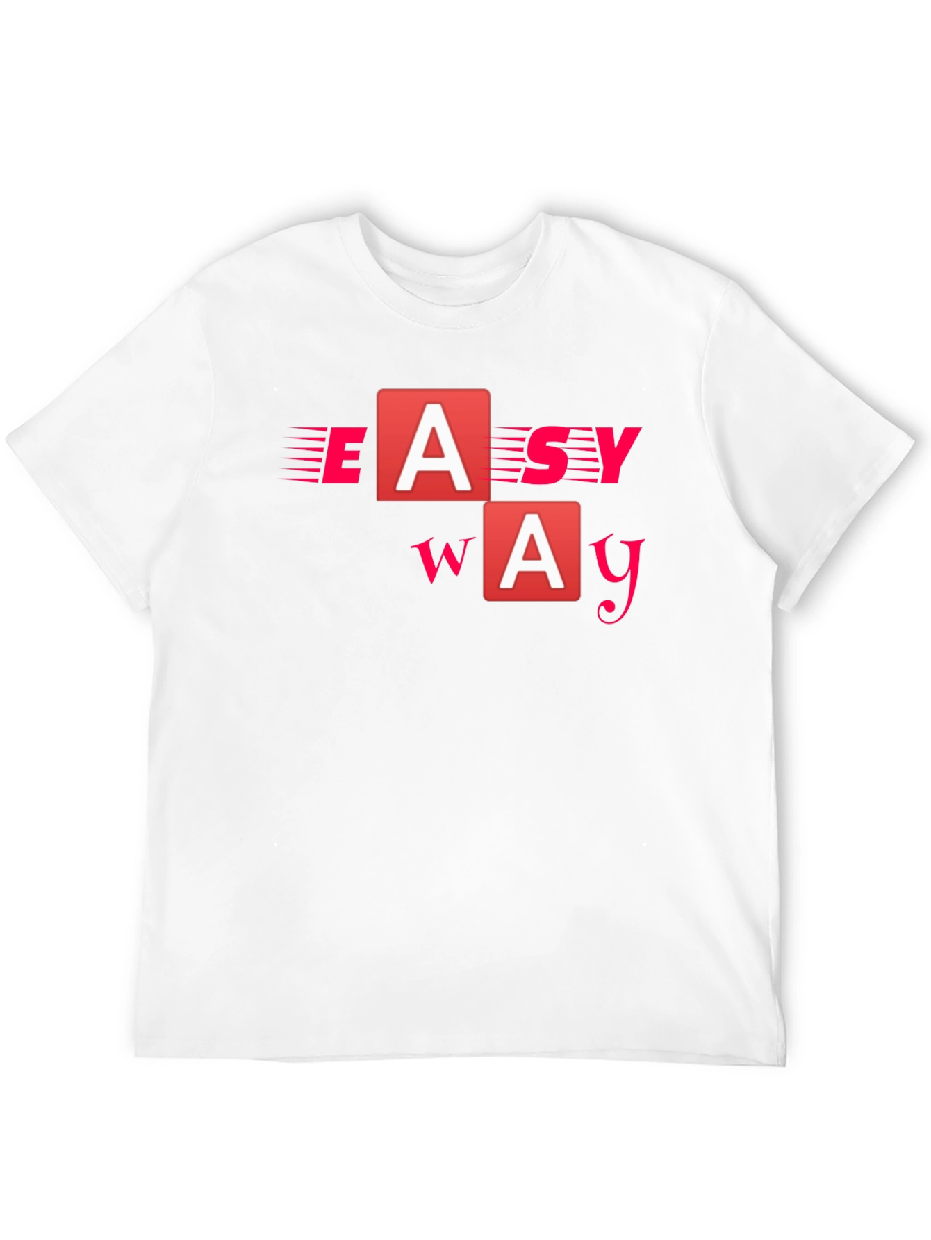 Easy Way Black Graphic T-Shirt