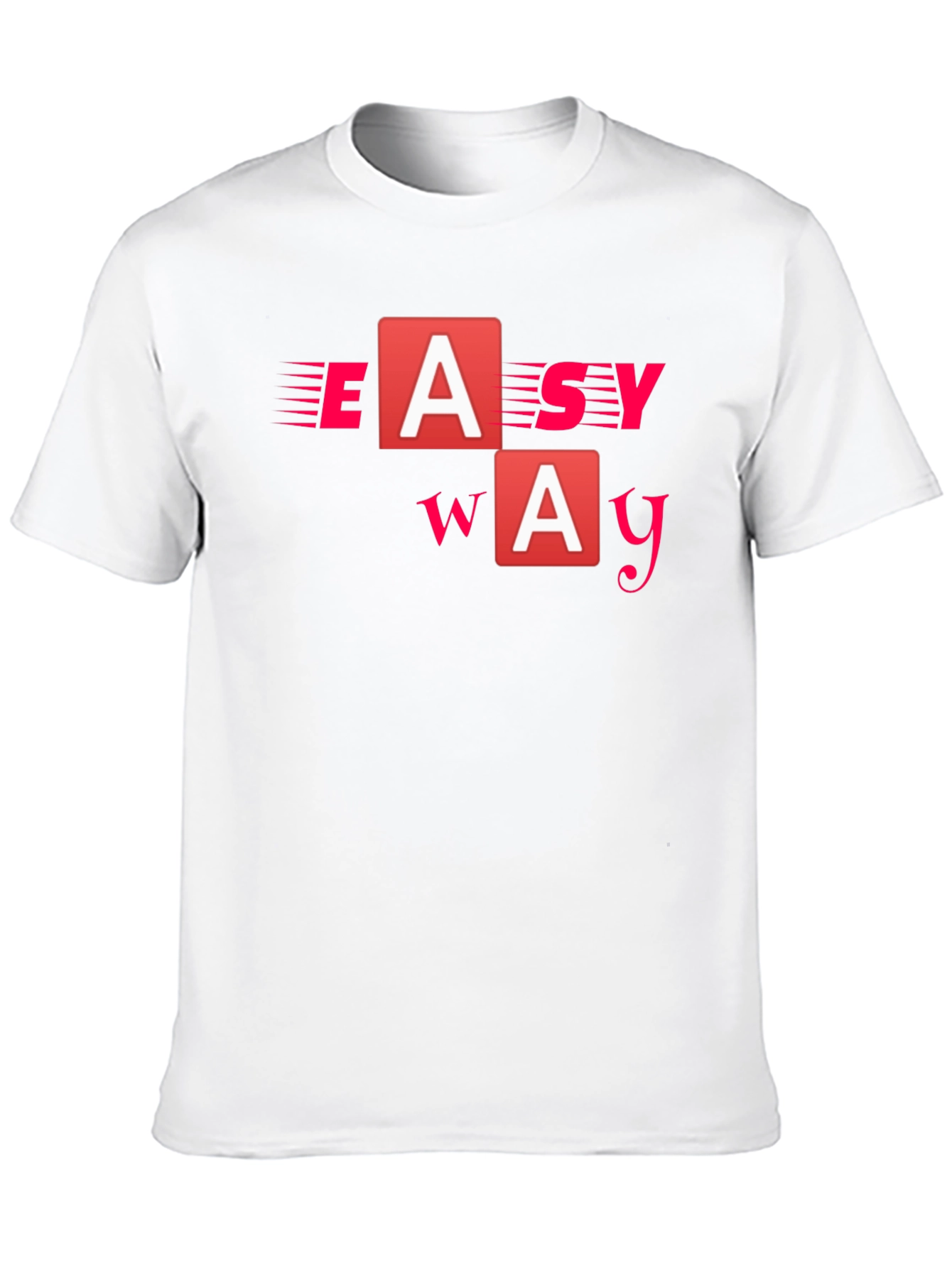 Easy Way Black Graphic T-Shirt